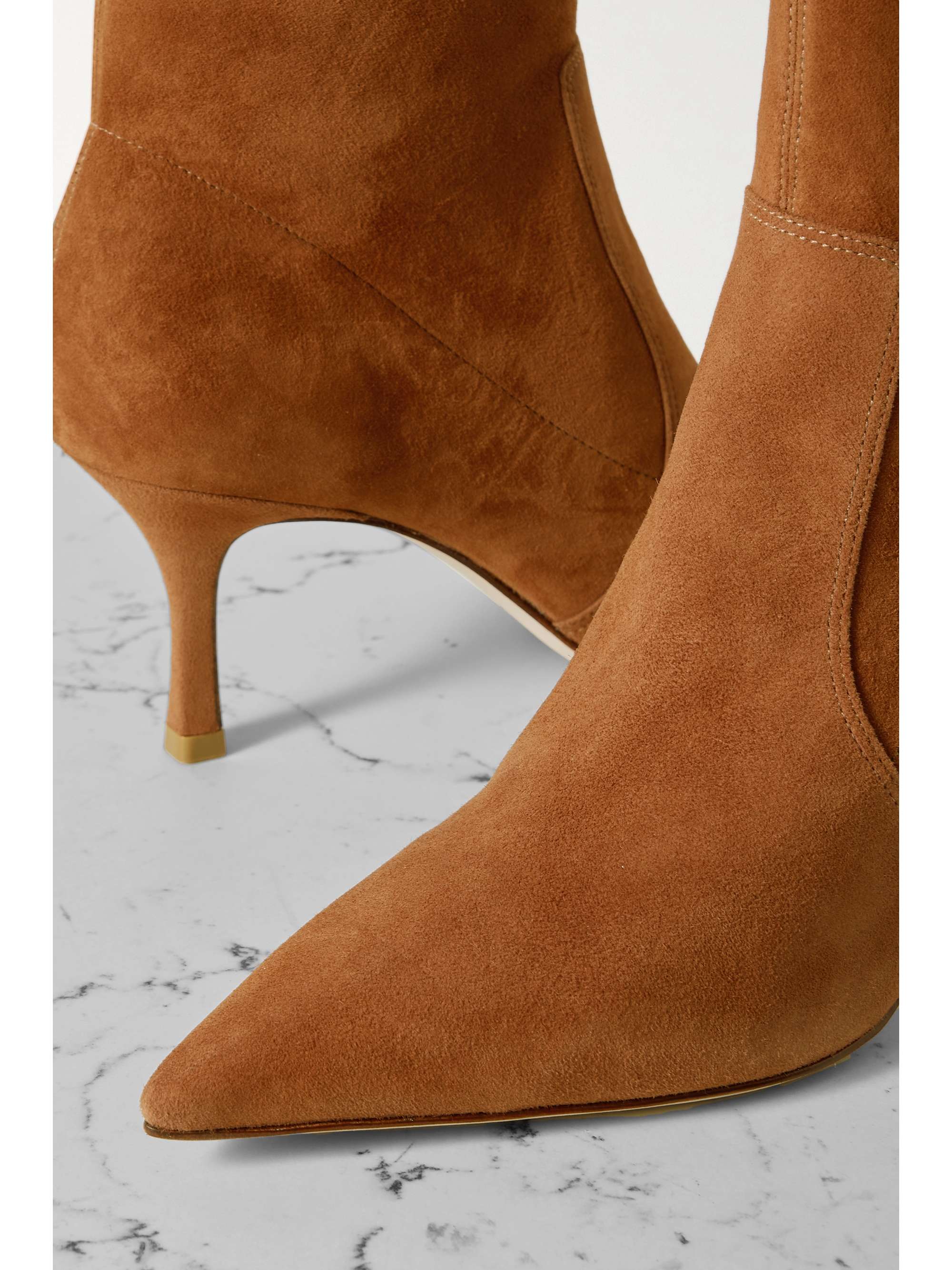 PORTE & PAIRE Stretch-suede ankle boots