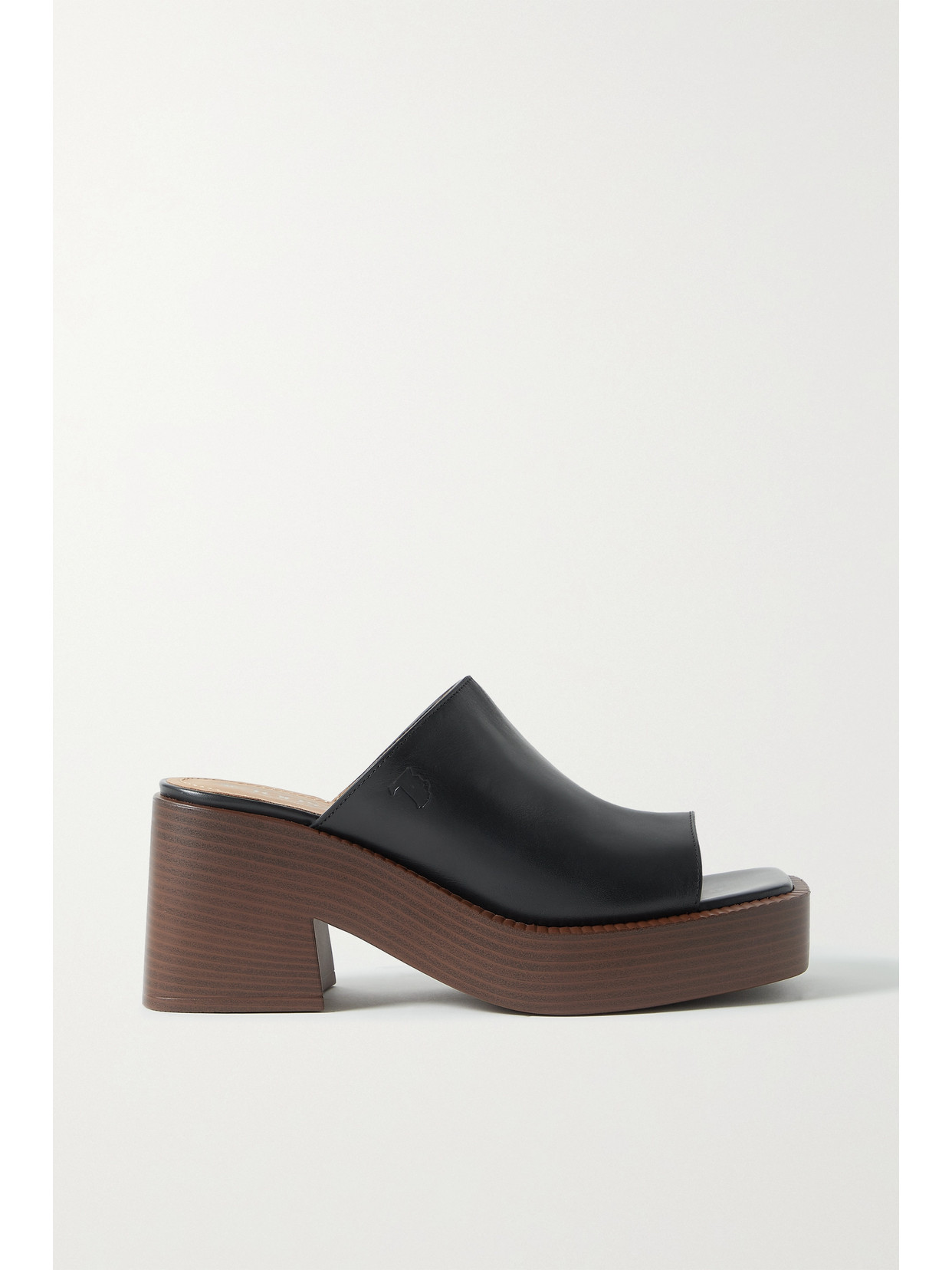 Tod's Gomma Leather Mules - Black