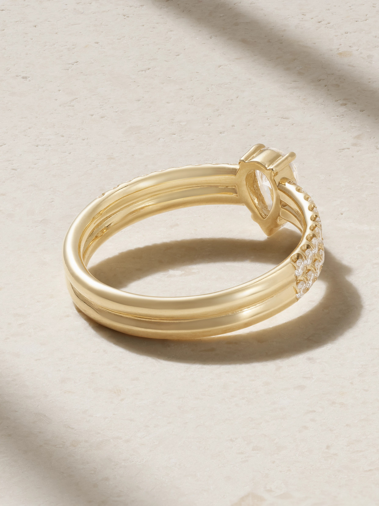 Anita Ko Gia 18-karat Gold Diamond Ring In Gold