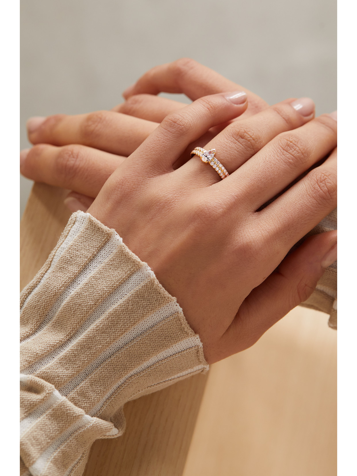 Anita Ko Gia 18-karat Gold Diamond Ring In Gold