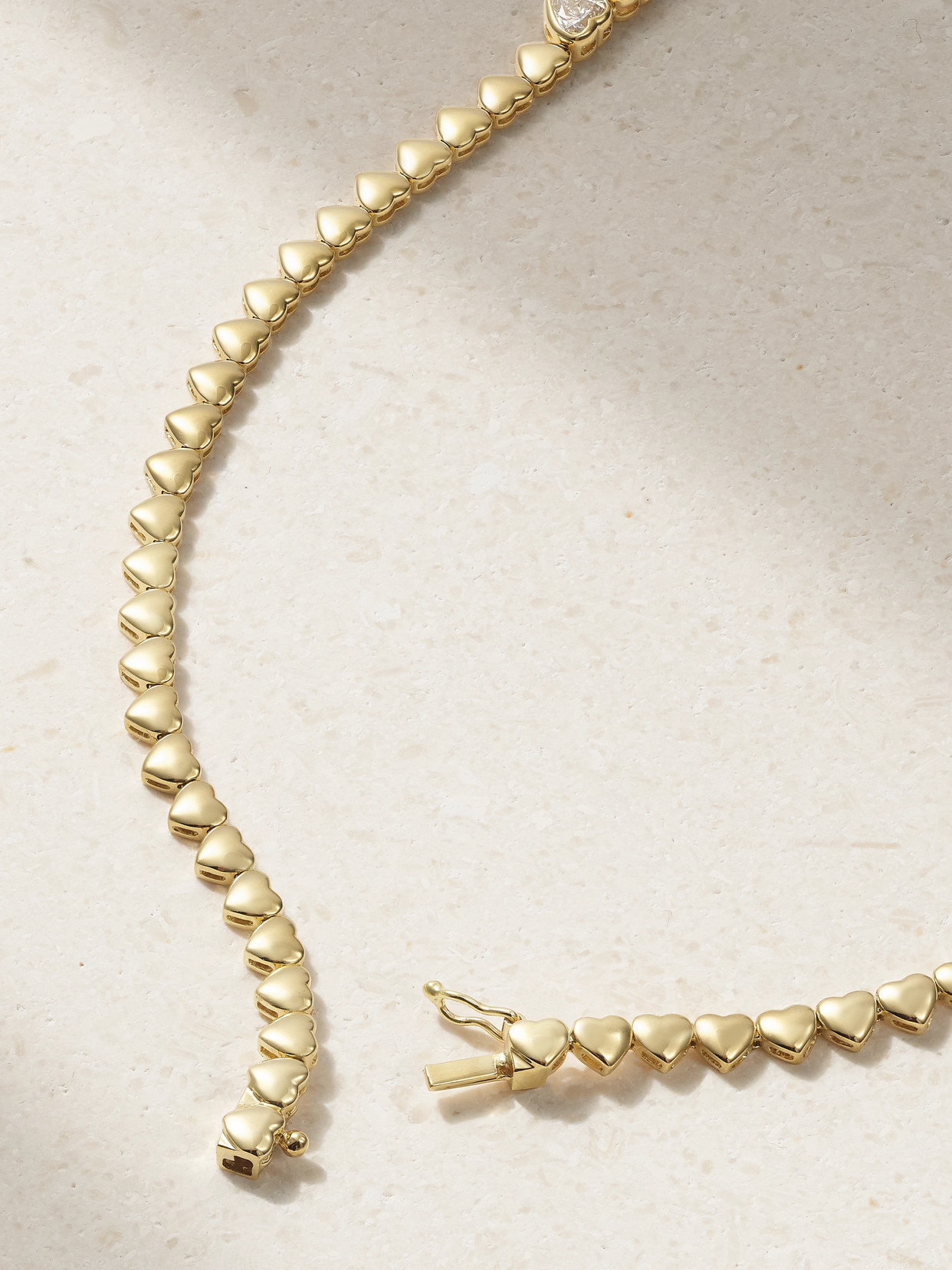 Anita Ko 18-karat Gold, Diamond And Emerald Necklace In Gold
