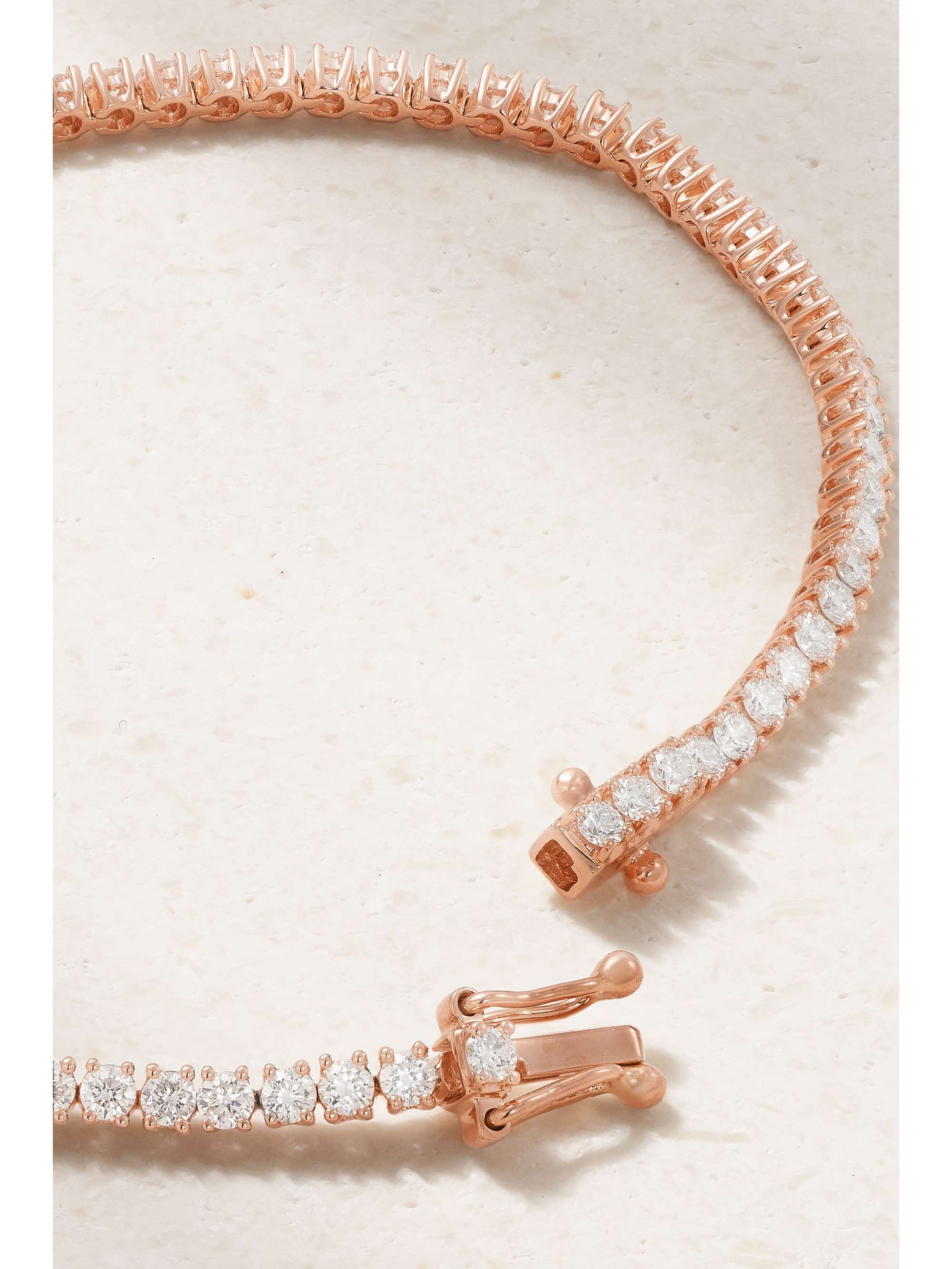 ANITA KO Hepburn 18-karat rose gold, diamond and ruby bracelet