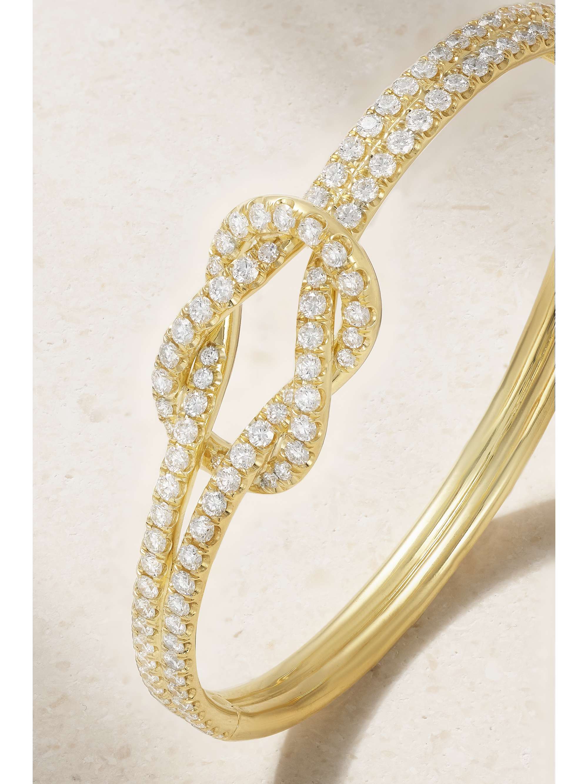 ANITA KO Knot 18-karat gold diamond bracelet