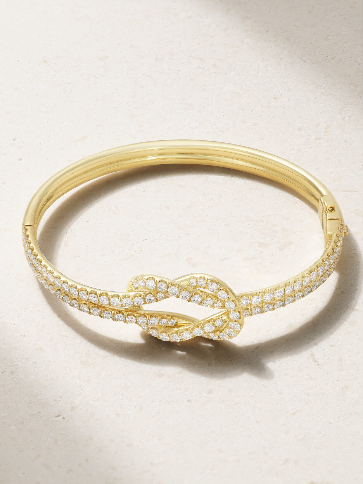 Anita Ko Knot 18-karat Gold Diamond Bracelet