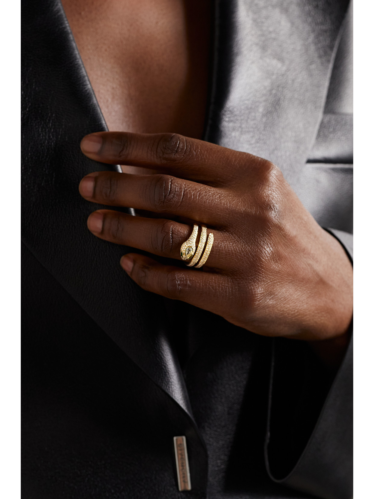 Anita Ko 18-karat Gold, Diamond And Emerald Ring In Gold