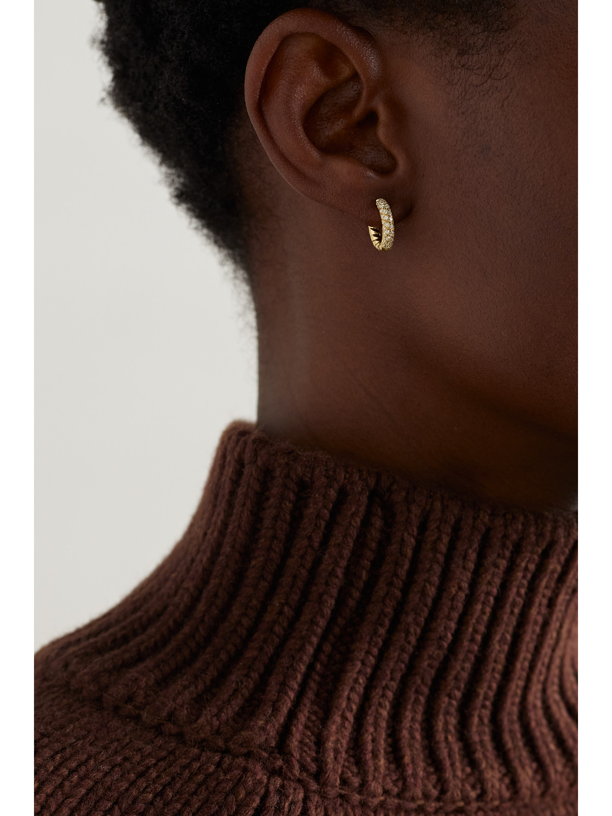 Anita Ko Yellow Gold And Diamond Zoe Hoop Earrings In Gold