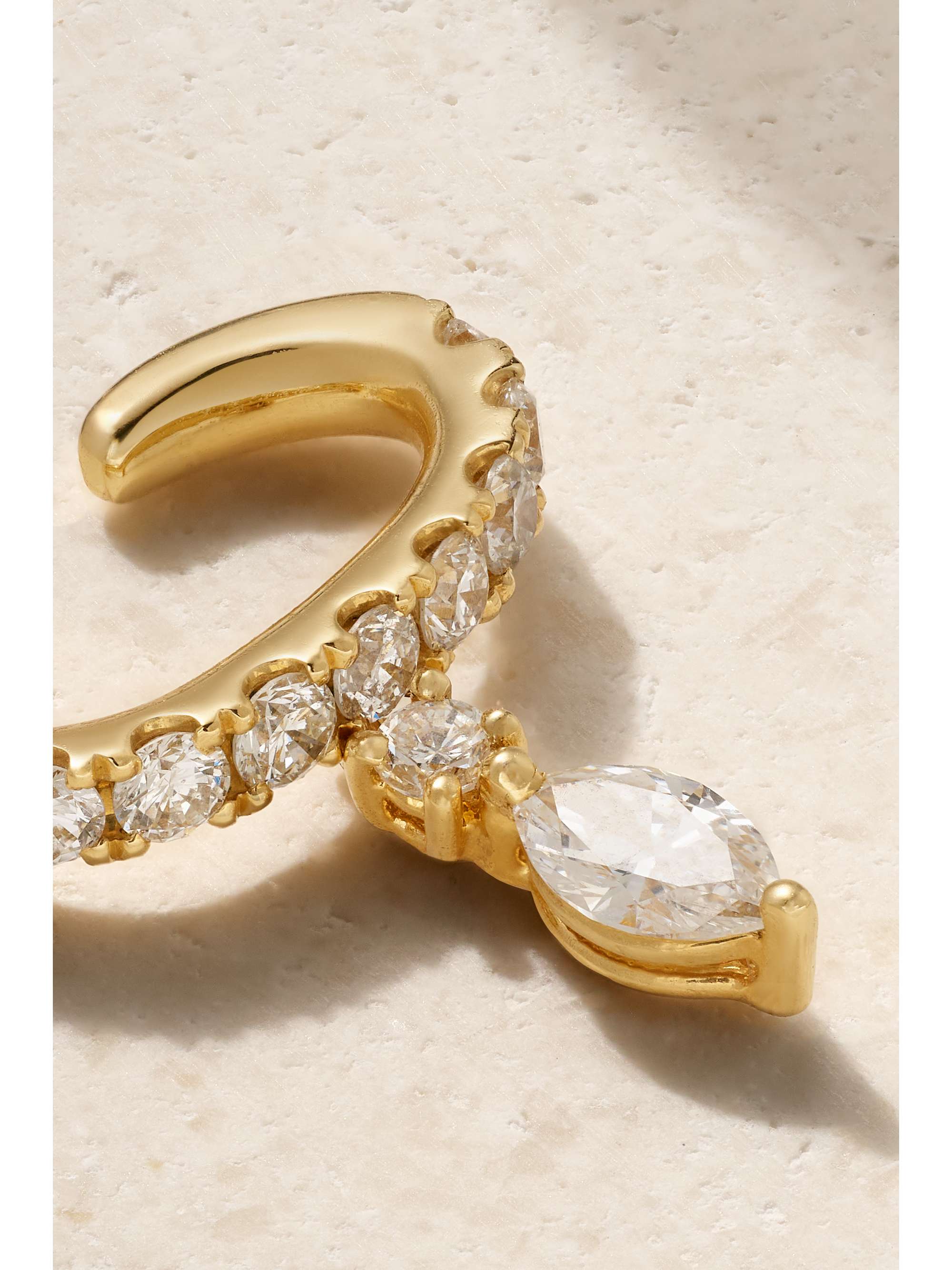 ANITA KO Daphne 18-karat rose gold diamond ear cuff