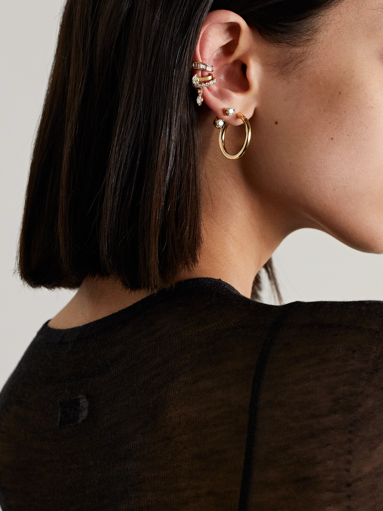 Anita Ko Daphne 18-karat Gold Diamond Ear Cuff In Gold