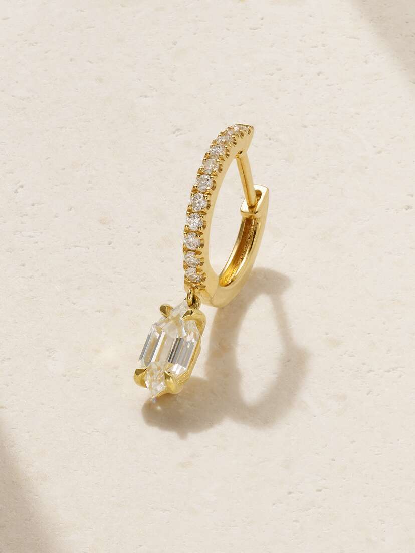 Anita Ko Huggies 18-karat Gold Diamond Single Earring