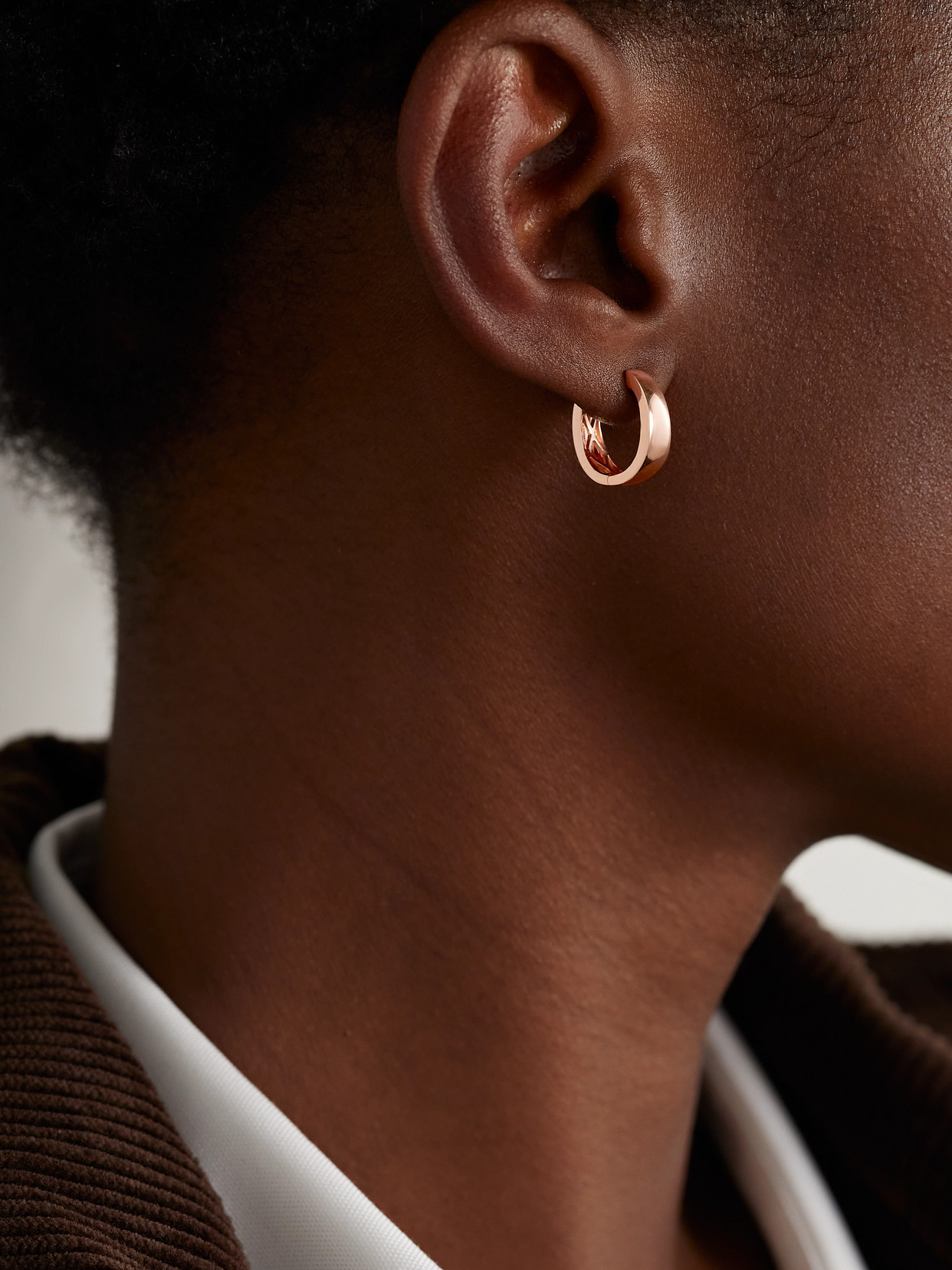 Anita Ko Small Meryl 18-karat Rose Gold Hoop Earrings In Rose Gold