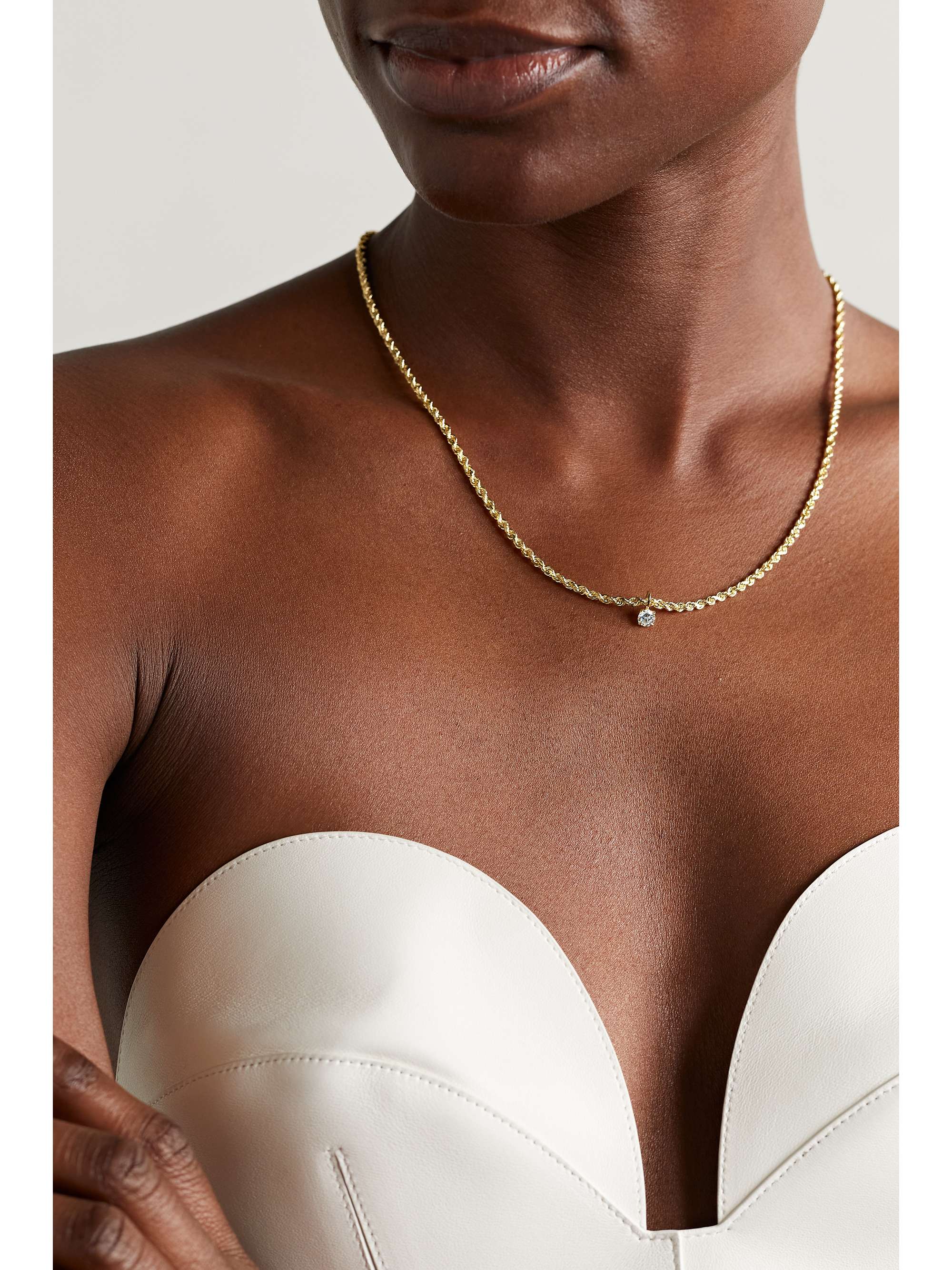 ANITA KO 18-karat gold diamond necklace