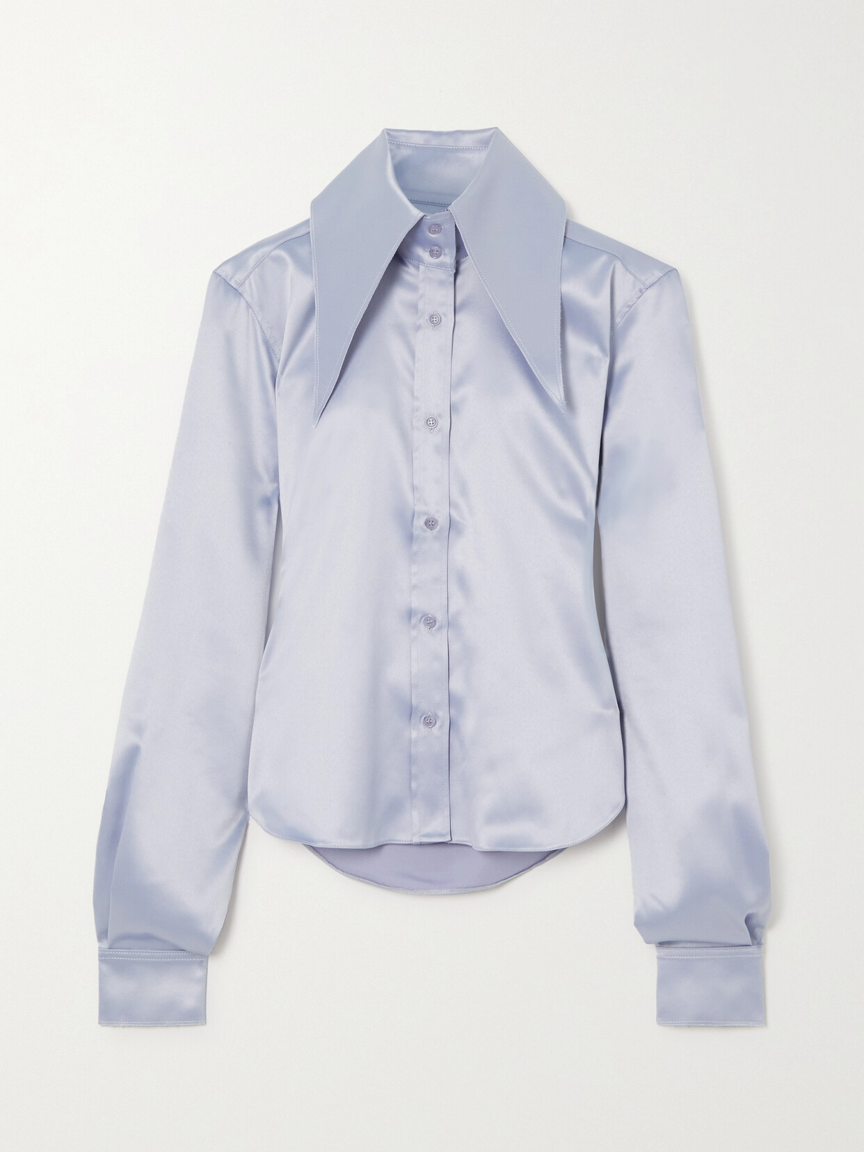 16ARLINGTON - Ione Satin Shirt - Purple