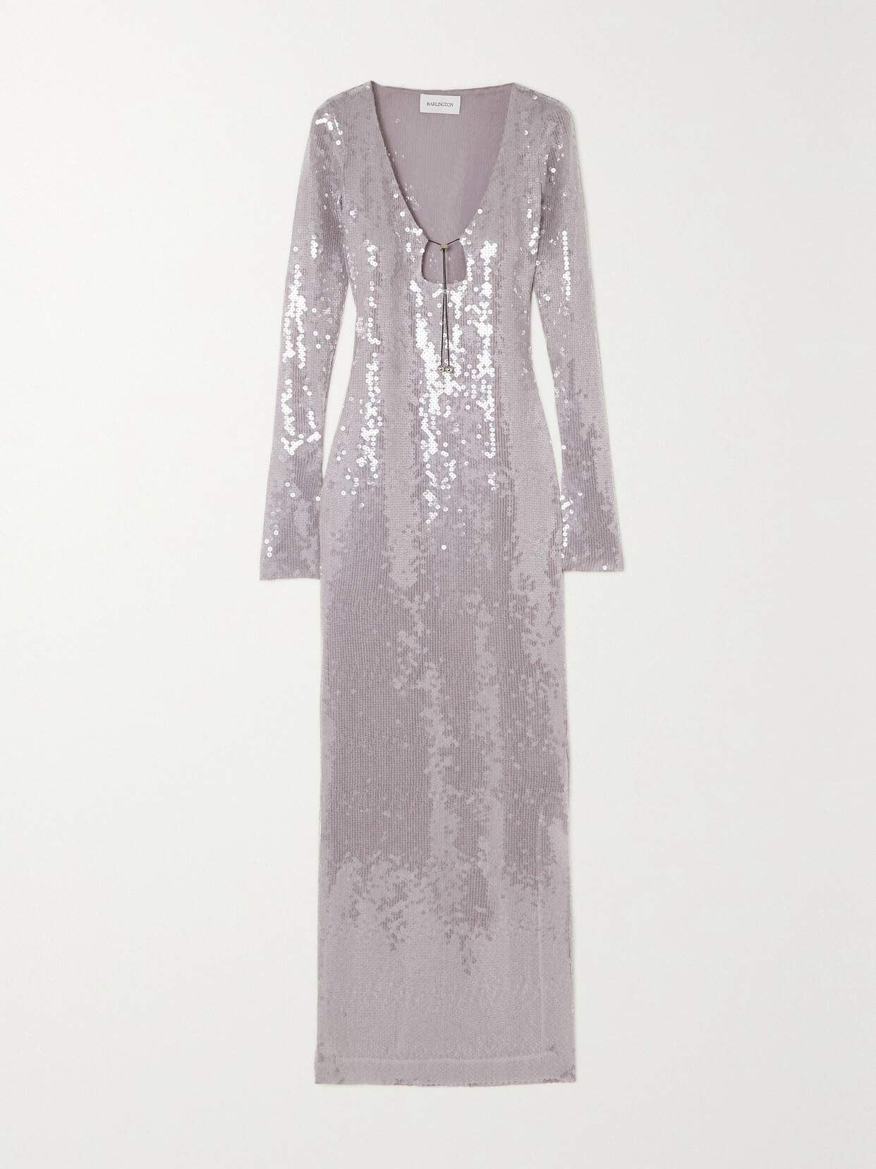 16ARLINGTON - Solaria Sequined Stretch-tulle Maxi Dress - Purple