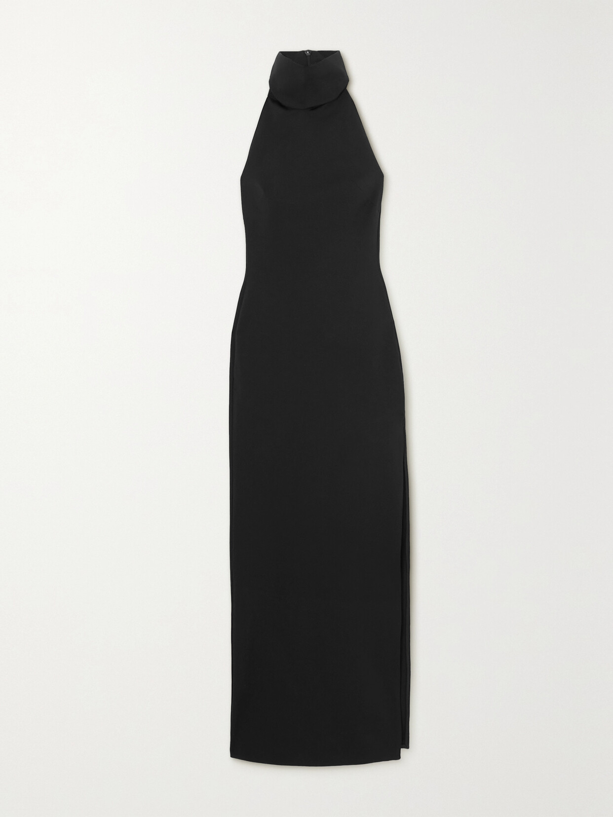 16ARLINGTON - Cassandra Jersey Halterneck Maxi Dress - Black