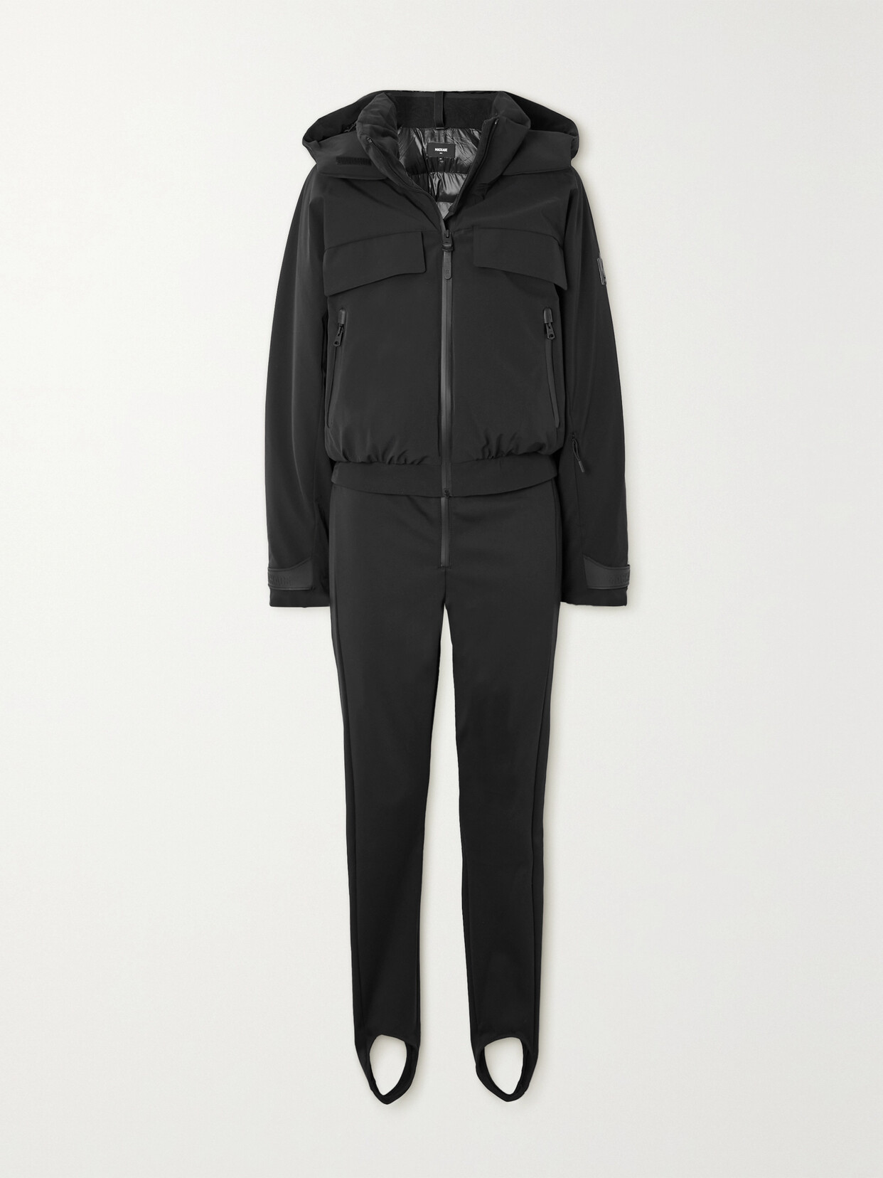 Mackage - + Net Sustain Lumi Convertible Padded Down Ski Suit - Black
