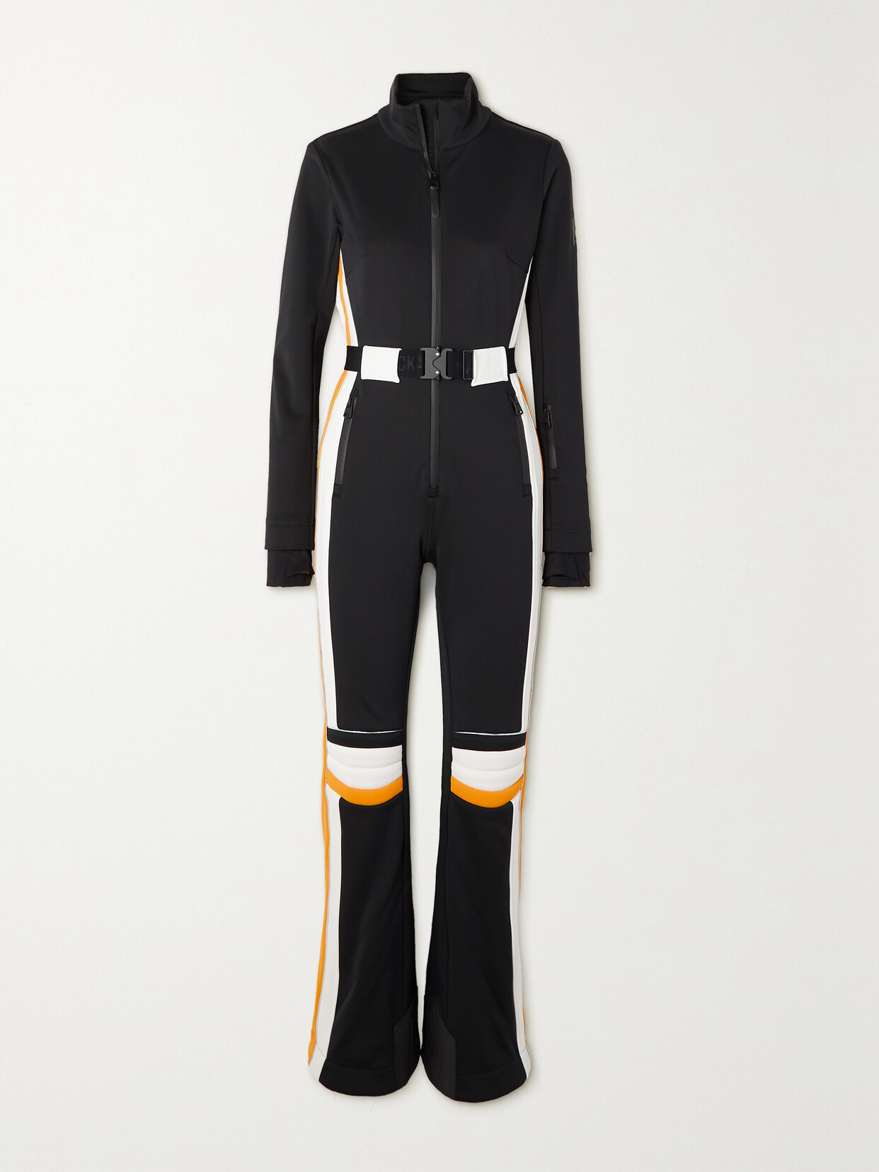 Mackage - Brie Belted Padded Striped Ski Suit - Black