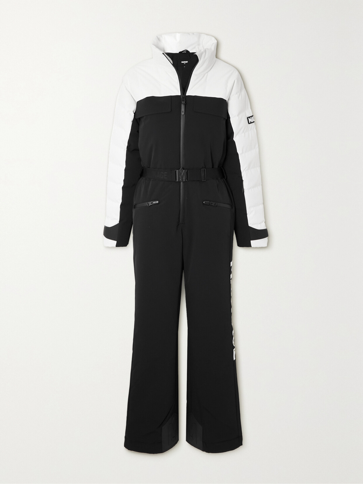 Mackage - + Net Sustain Halen Two-tone Quilted Stretch-shell Down Ski Suit - Black