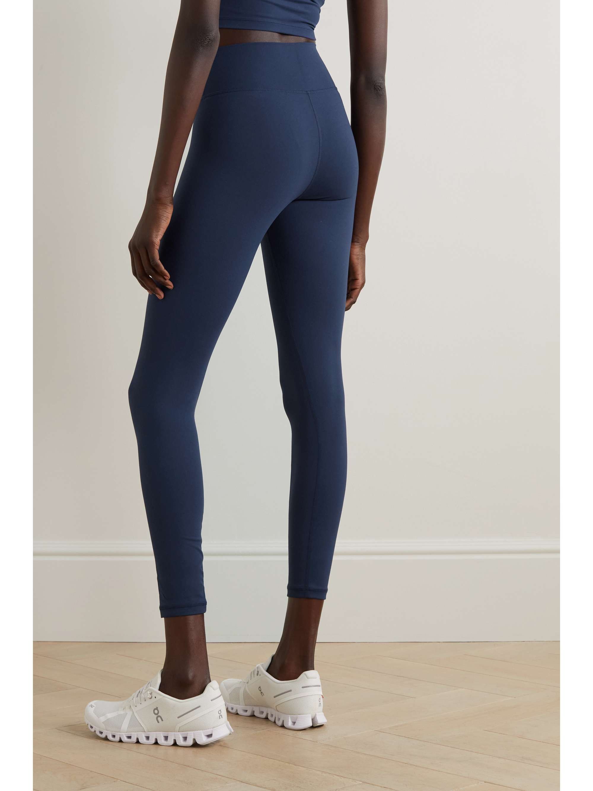 SPORTY & RICH Printed stretch-jersey leggings