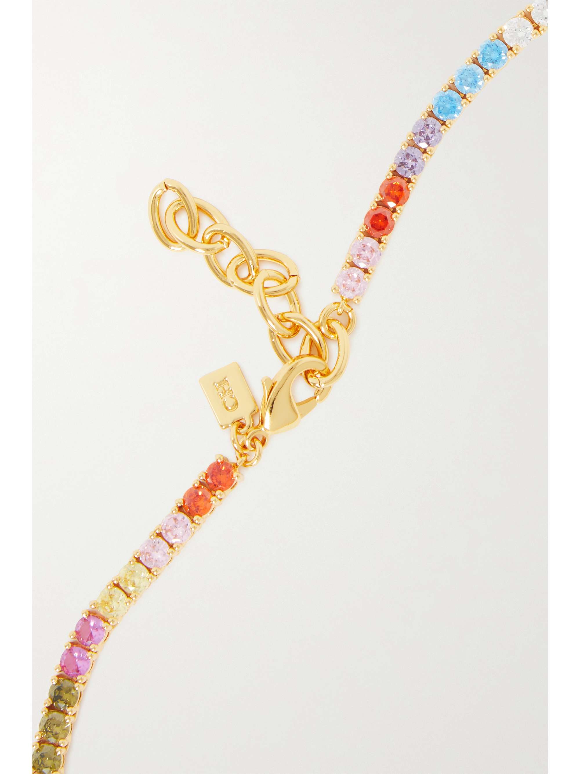 CRYSTAL HAZE JEWELRY Serena gold-plated cubic zirconia necklace | NET-A-PORTER