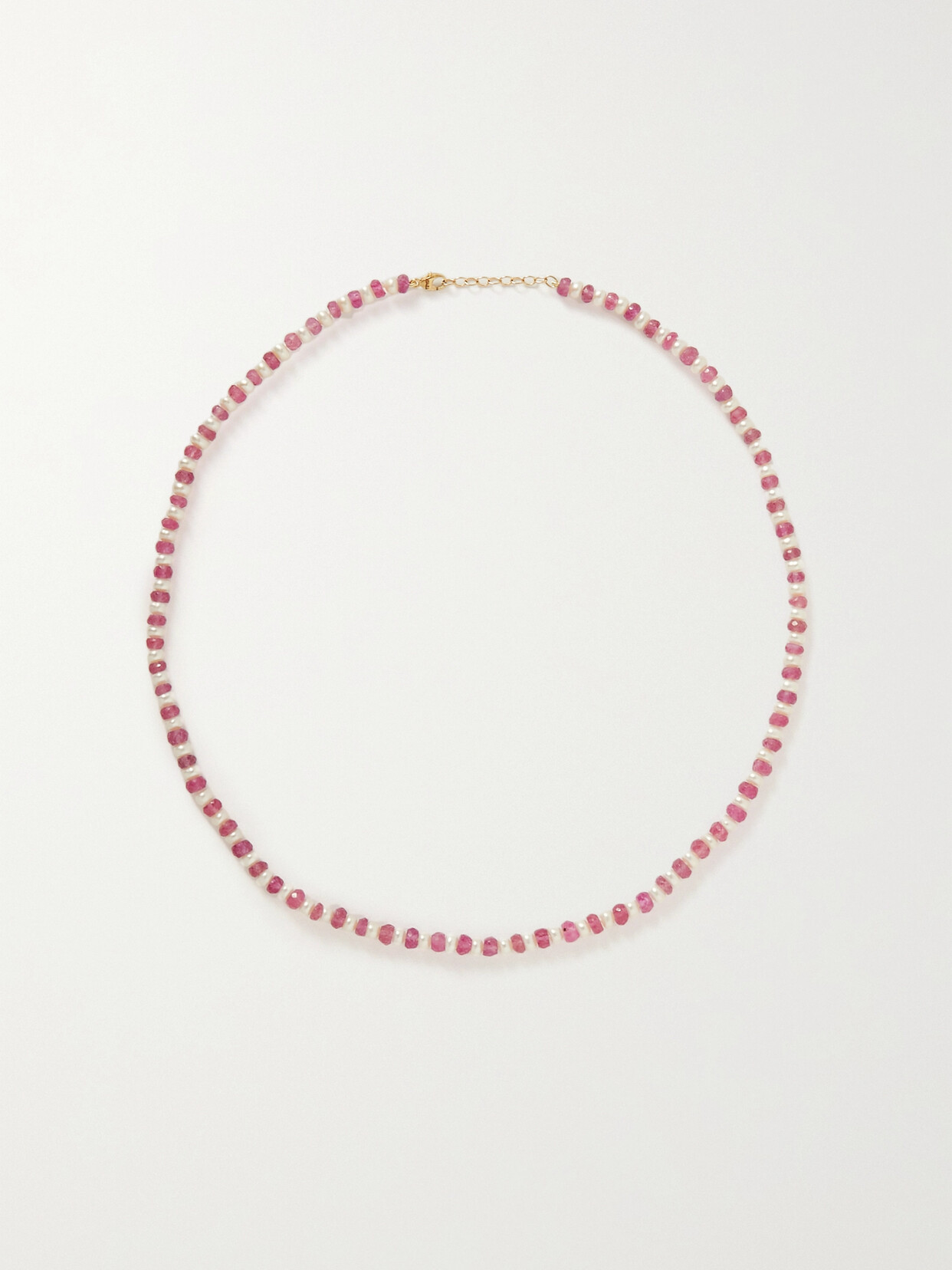 JIA JIA - Gold, Sapphire And Pearl Necklace - Pink