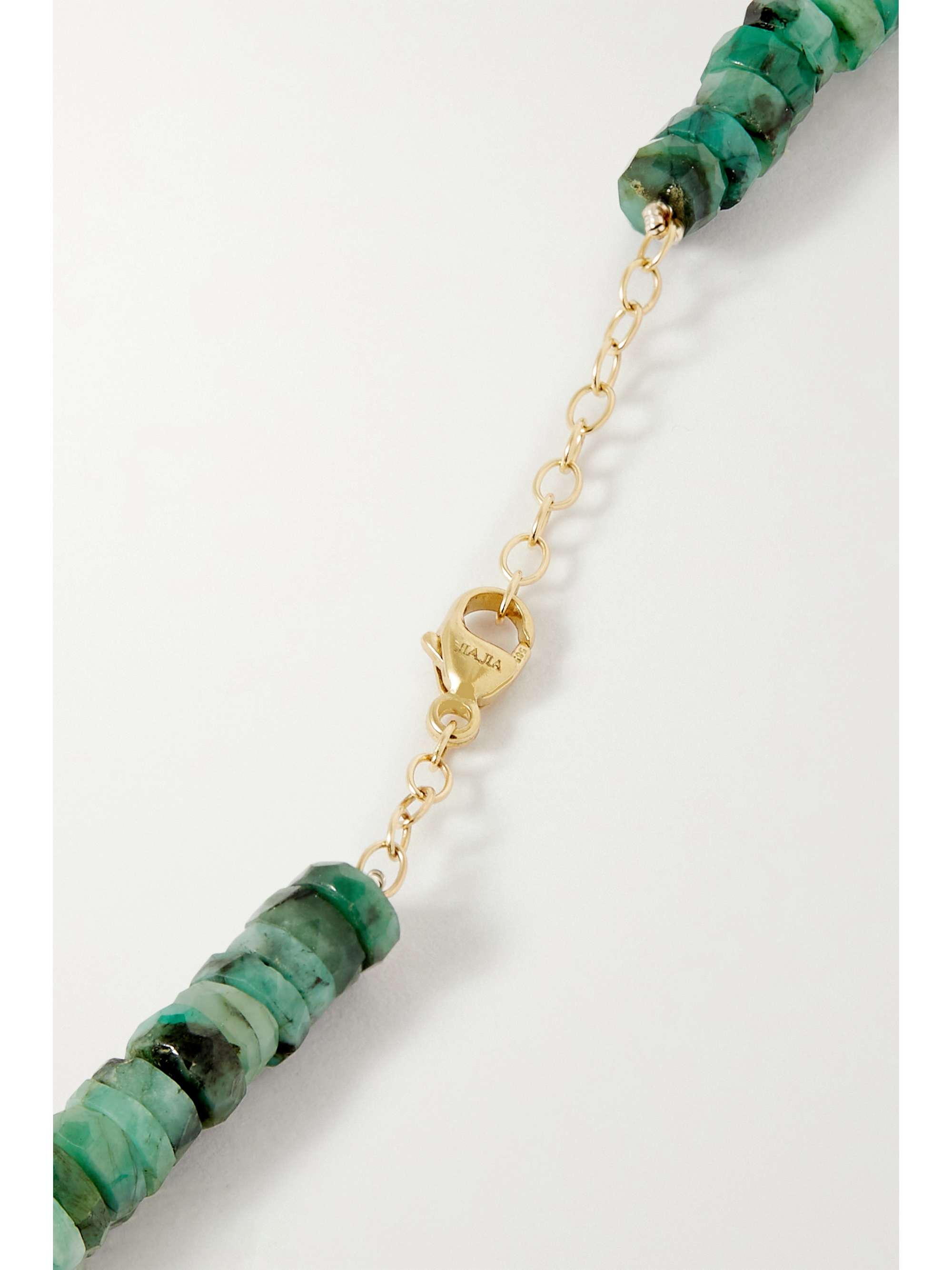 JIA JIA Gold emerald necklace