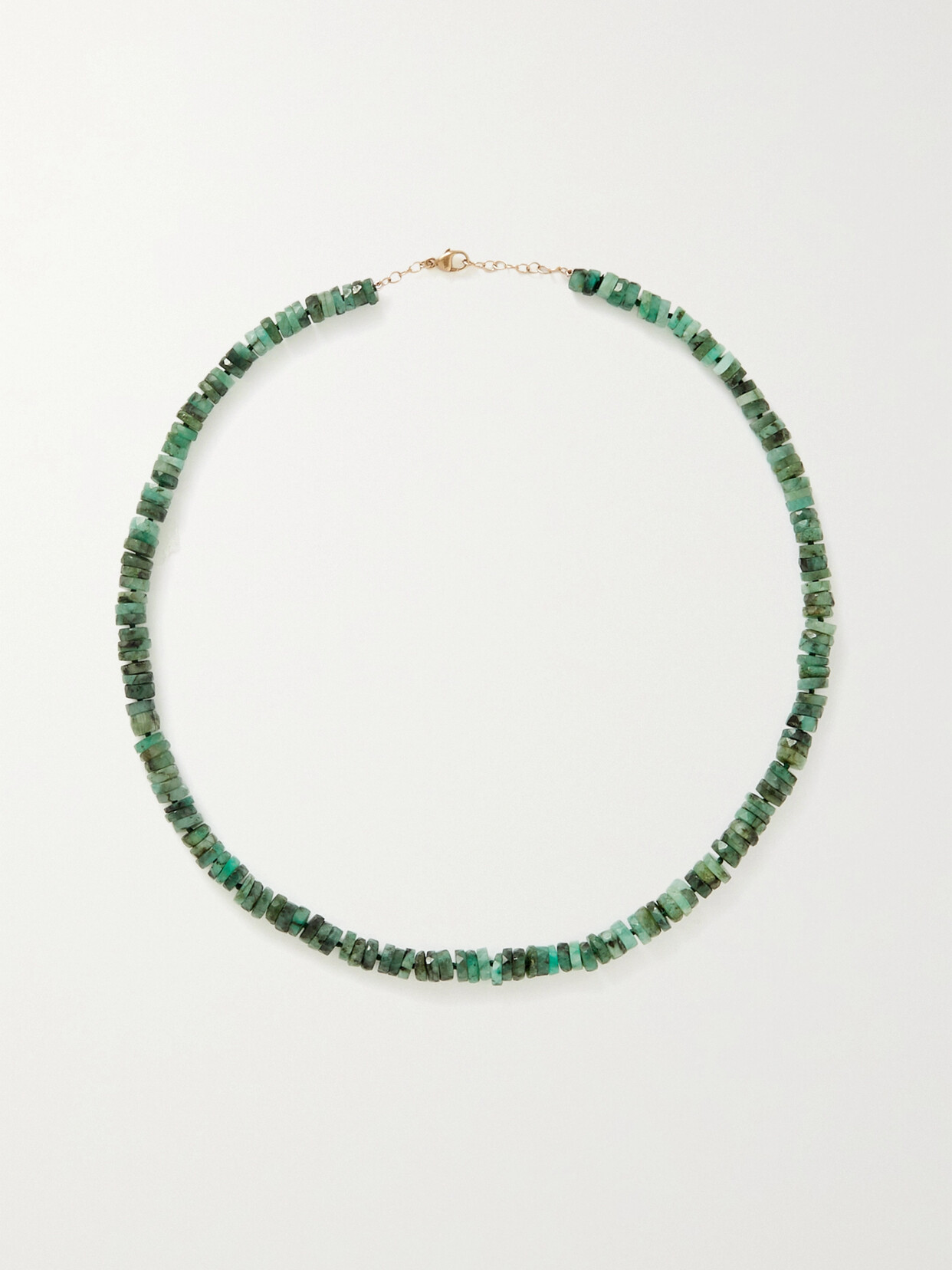 Jia Jia Gold Emerald Necklace In Green