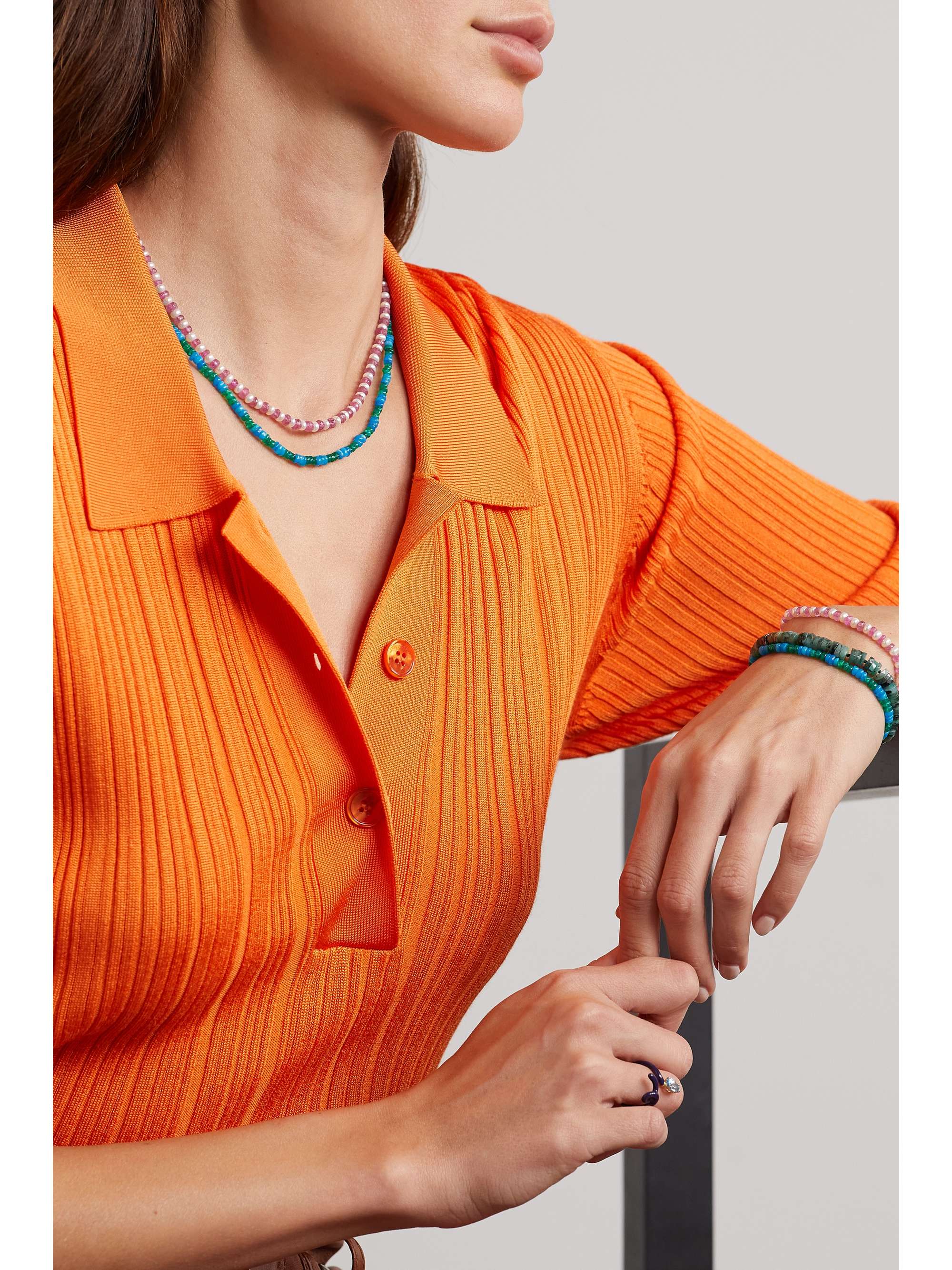 JIA JIA Gold opal necklace