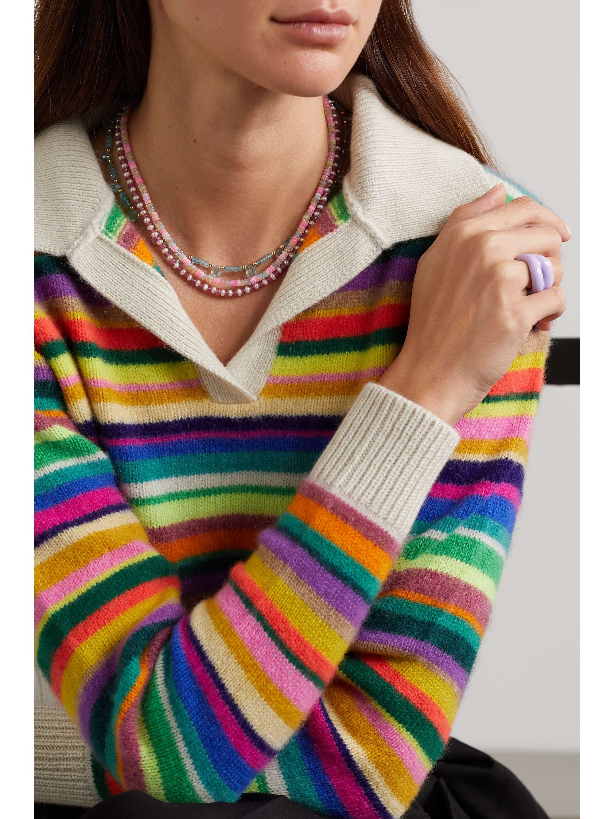 JIA JIA Gold opal necklace