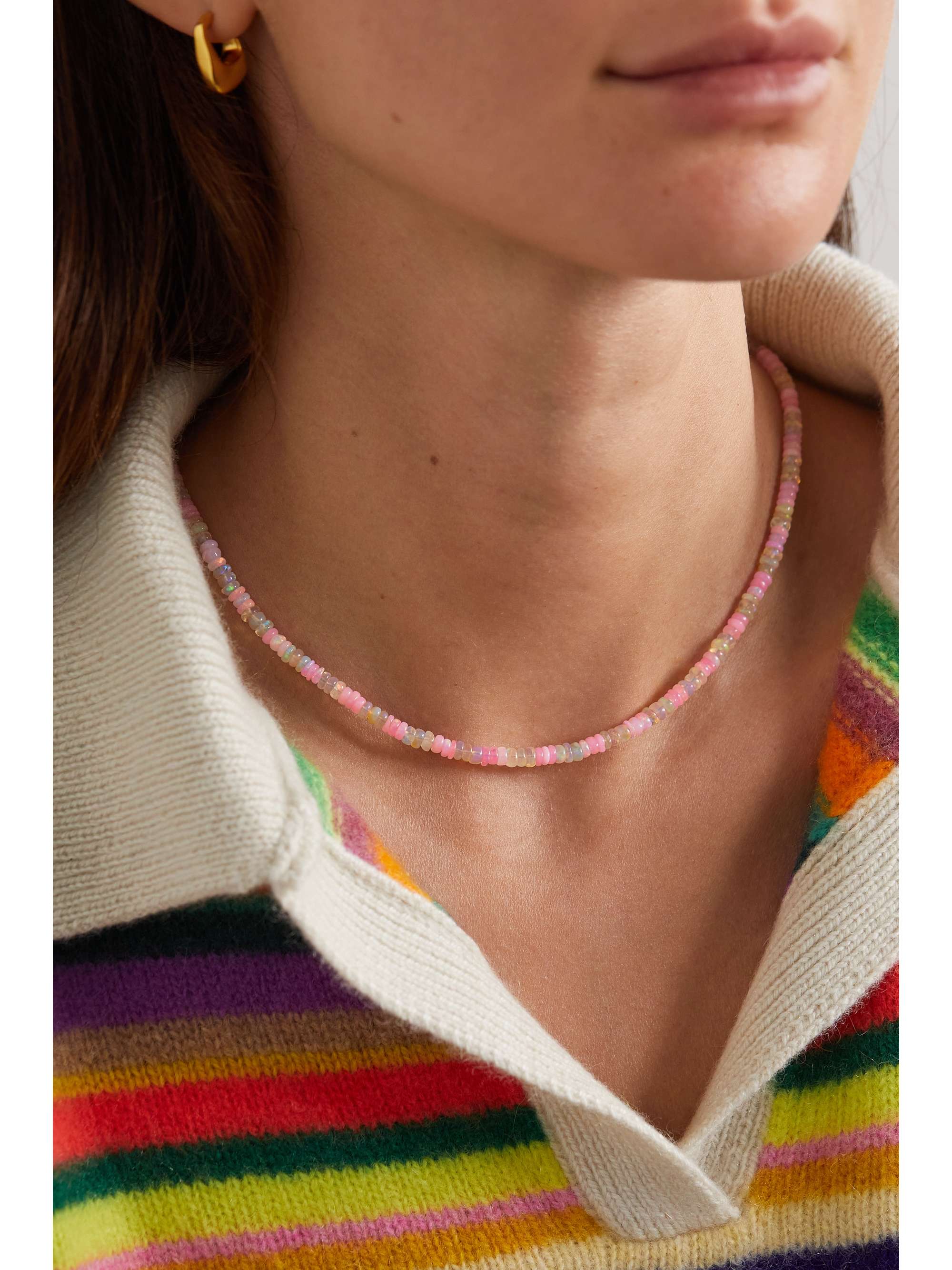 JIA JIA Gold opal necklace