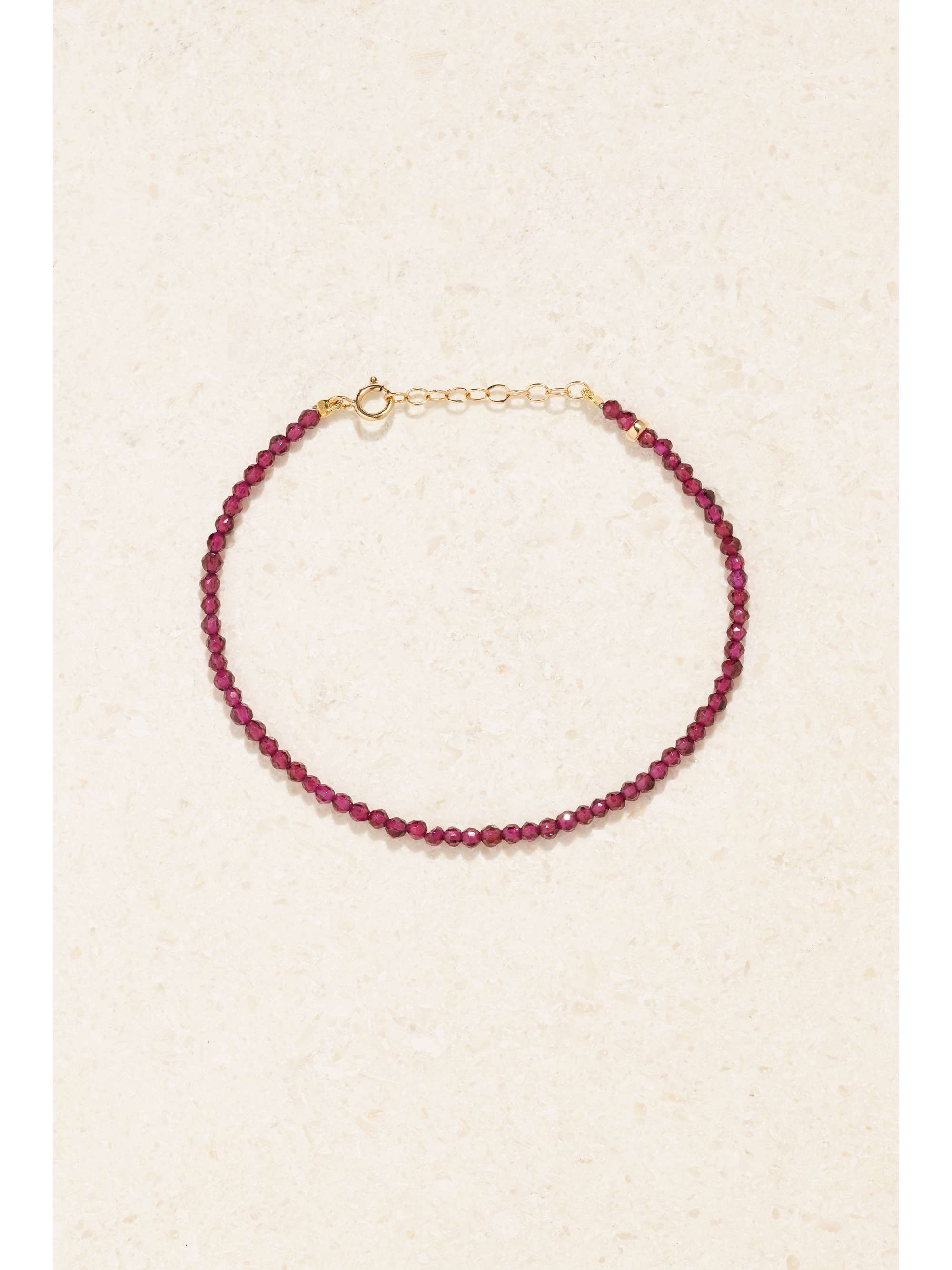 JIA JIA Birthstone 14-karat gold beaded bracelet
