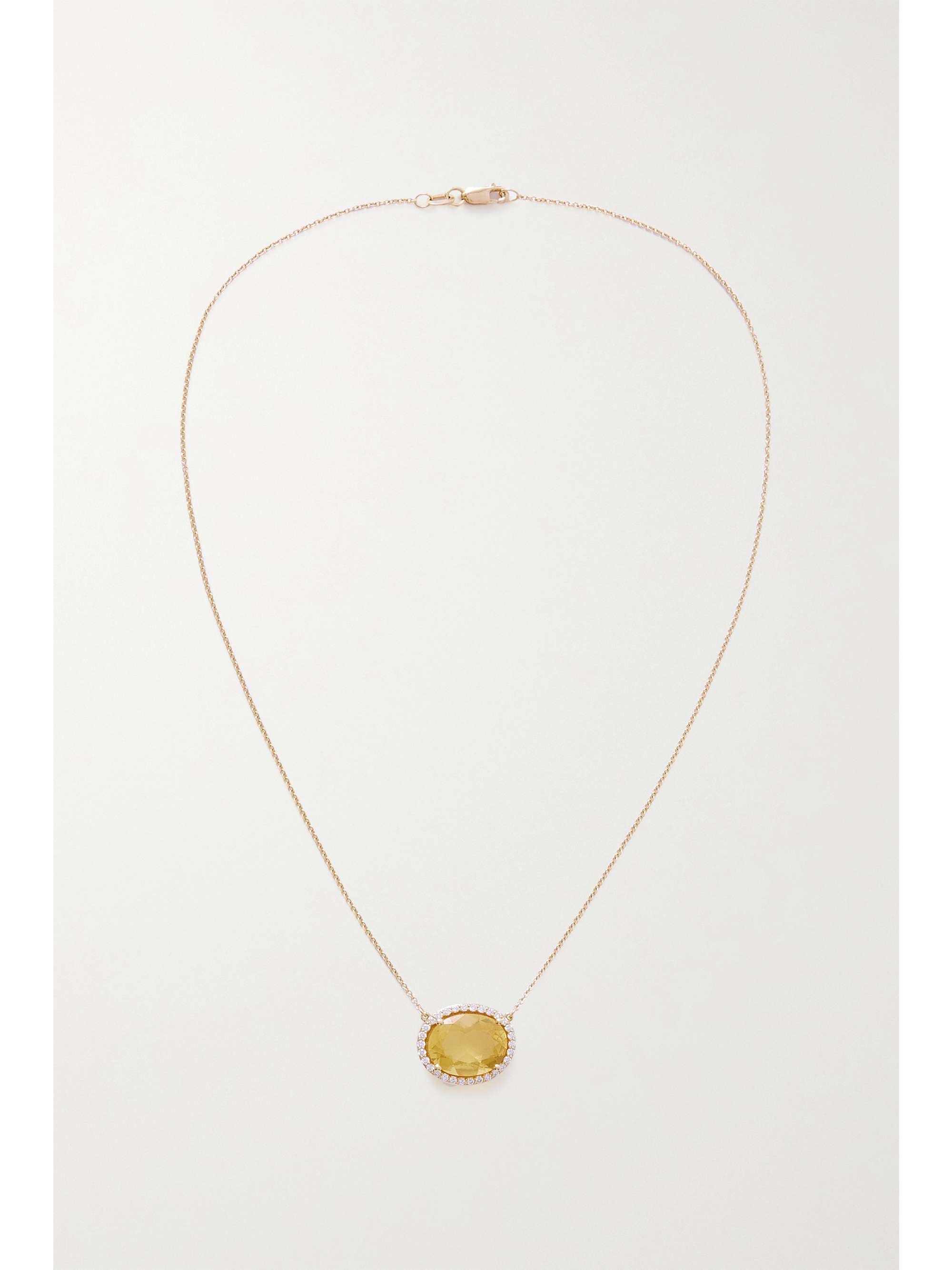 JIA JIA Oak 18-karat gold, opal and diamond necklace