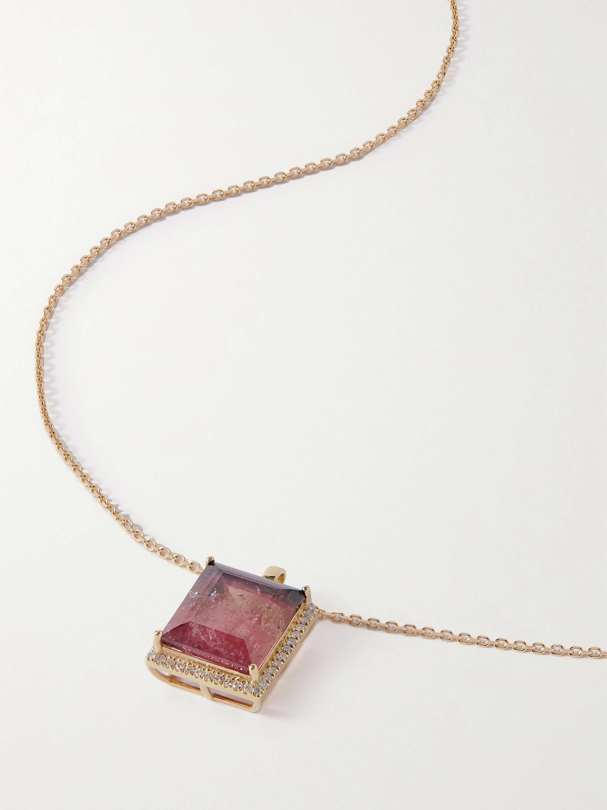 Rainbow tourmaline necklace sale