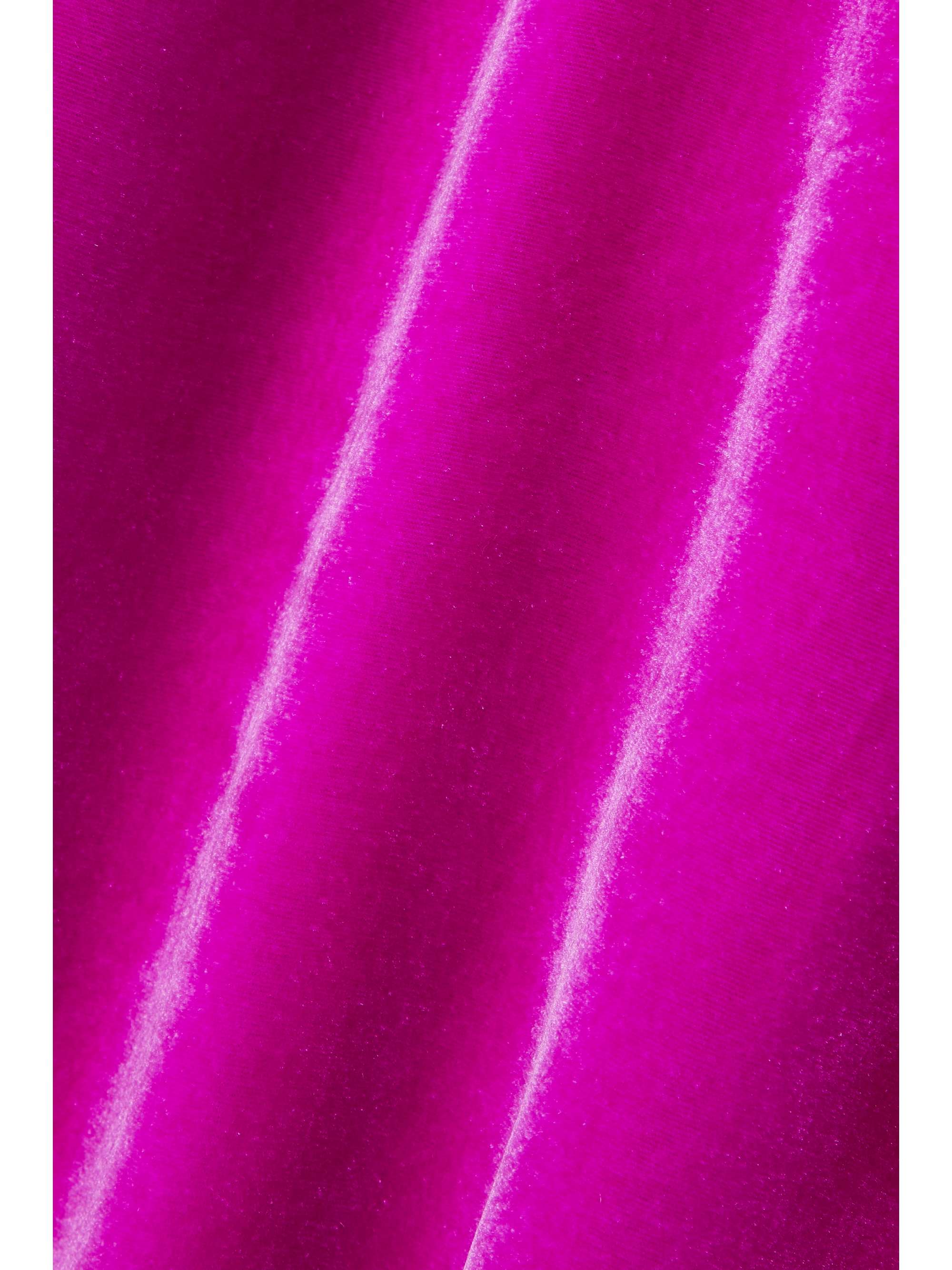 LES RÊVERIES Cutout velvet midi dress