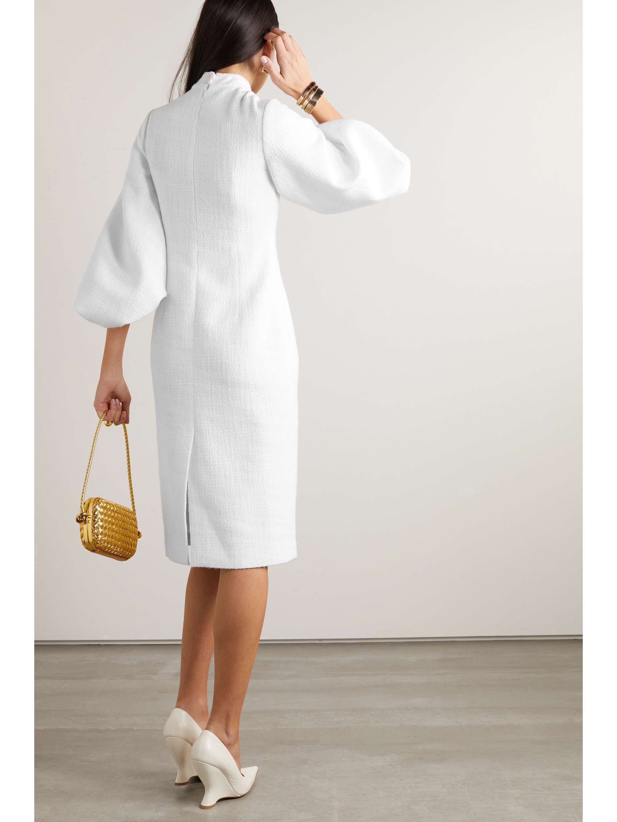 HUISHAN ZHANG Shi tweed midi dress