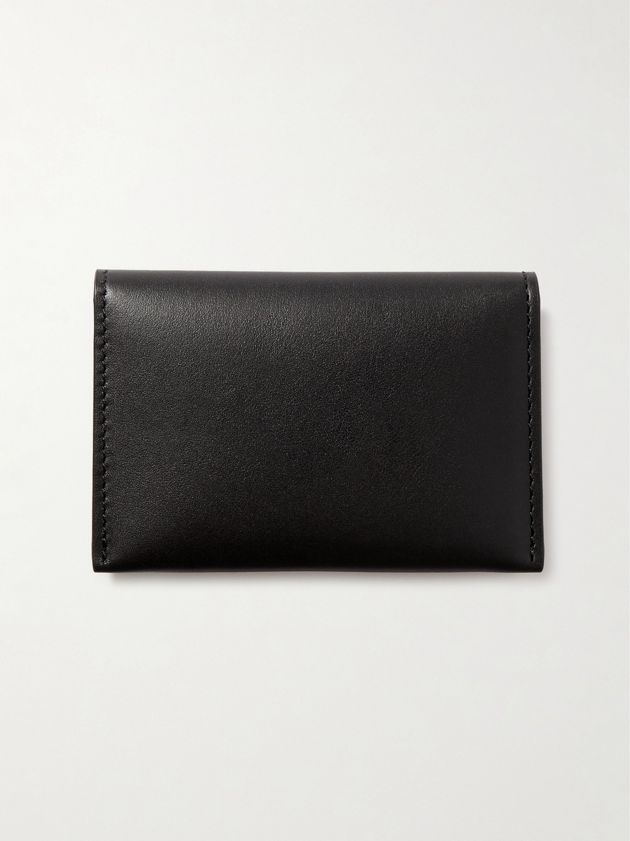 Acne Studios Printed Leather Wallet In Black