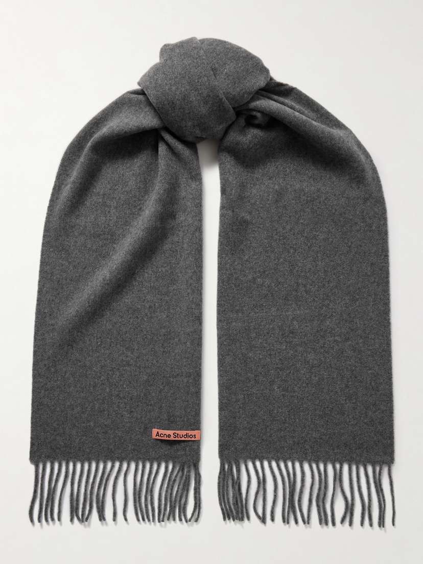Acne Studios Fringed Wool Scarf