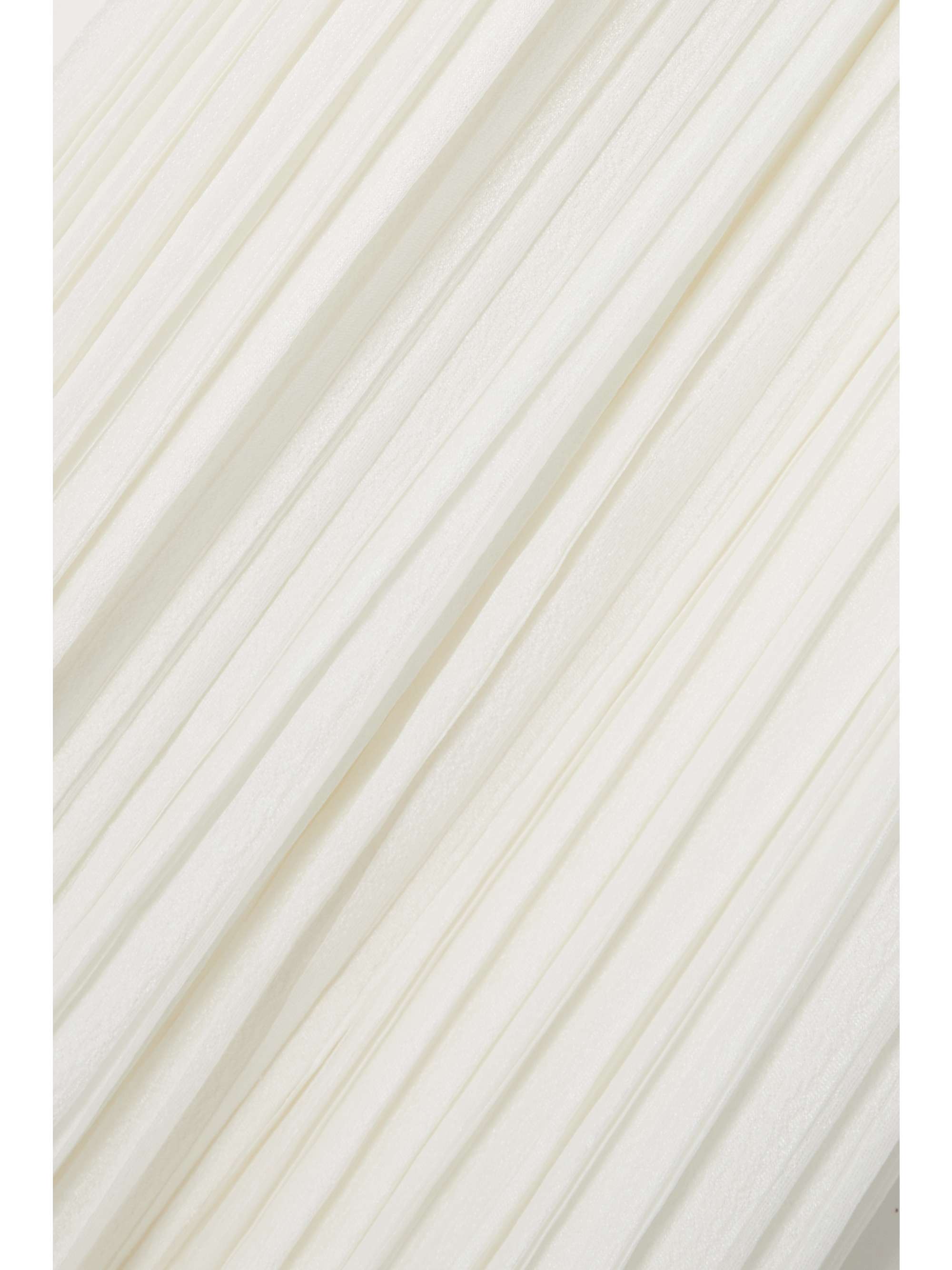CHLOÉ Cutout pleated silk-chiffon gown