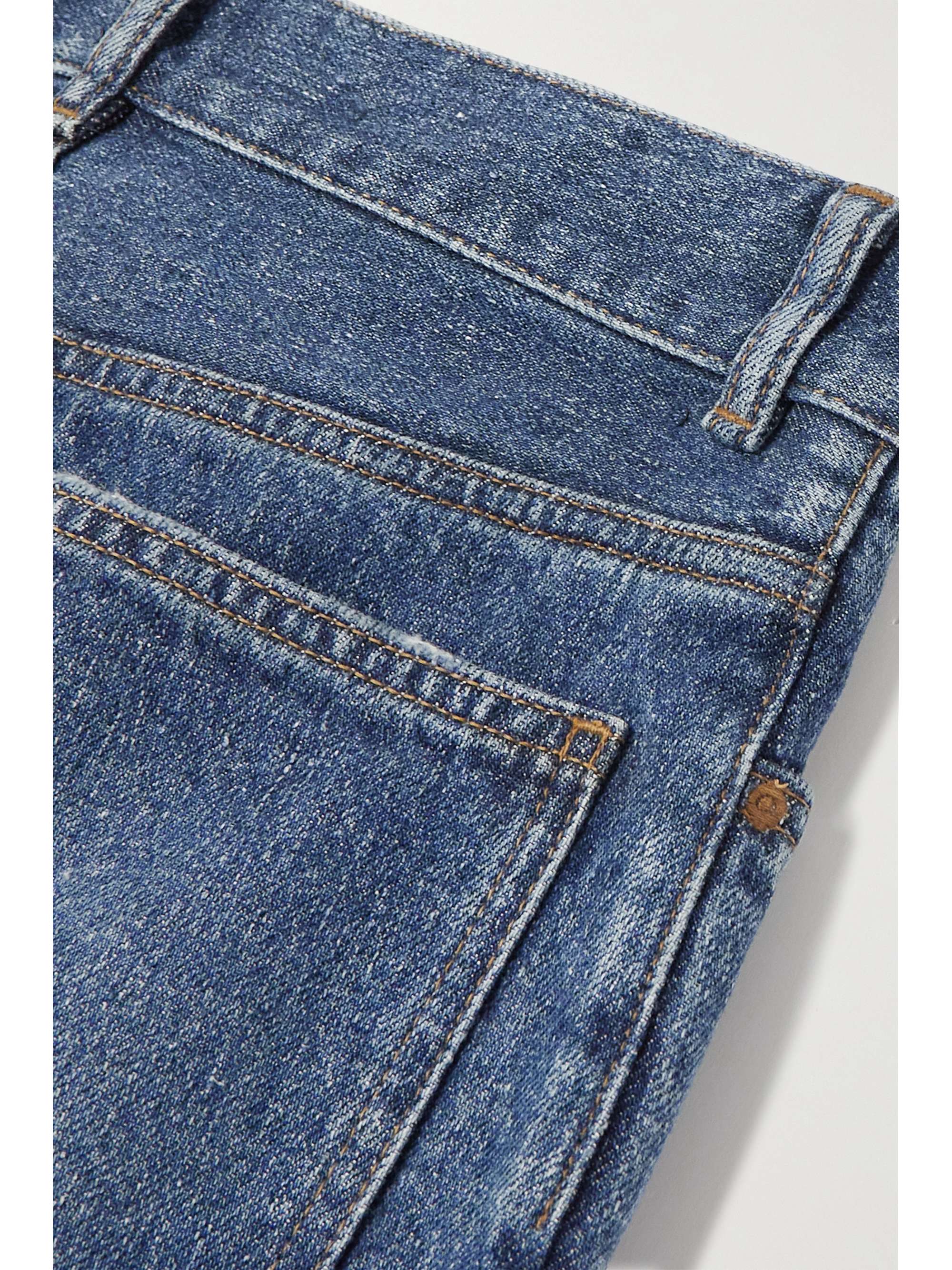 CHLOÉ + NET SUSTAIN Semeru embroidered recycled high-rise straight-leg jeans