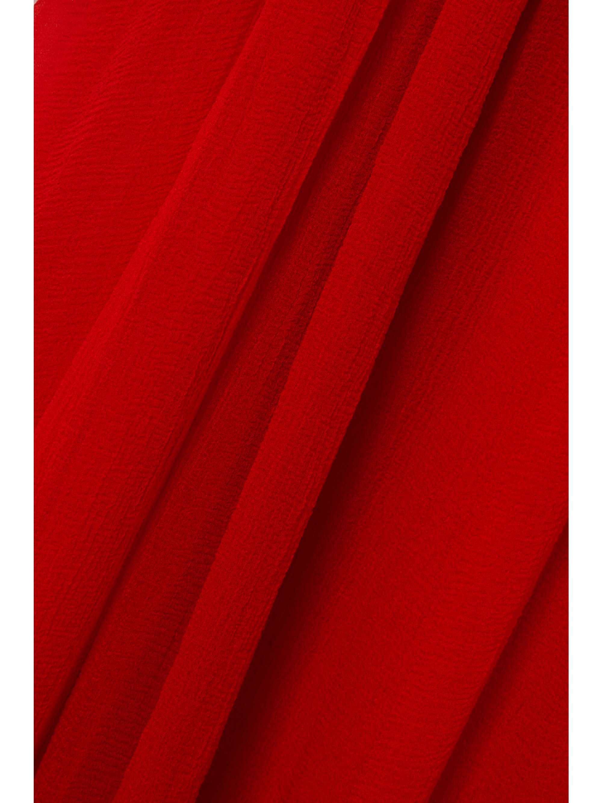 CHLOÉ Pleated silk-chiffon midi dress