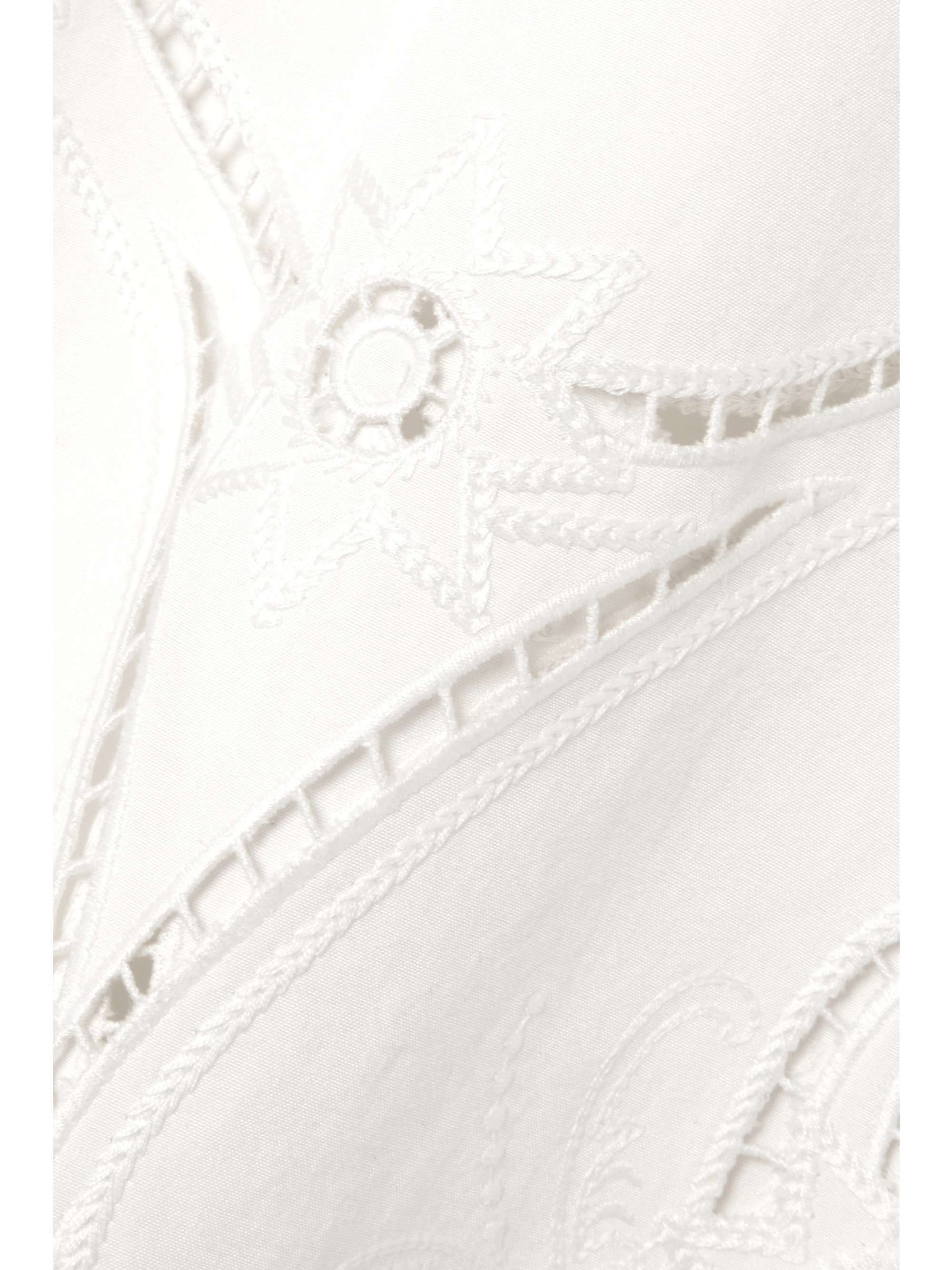 CHLOÉ Broderie anglaise crepe midi skirt