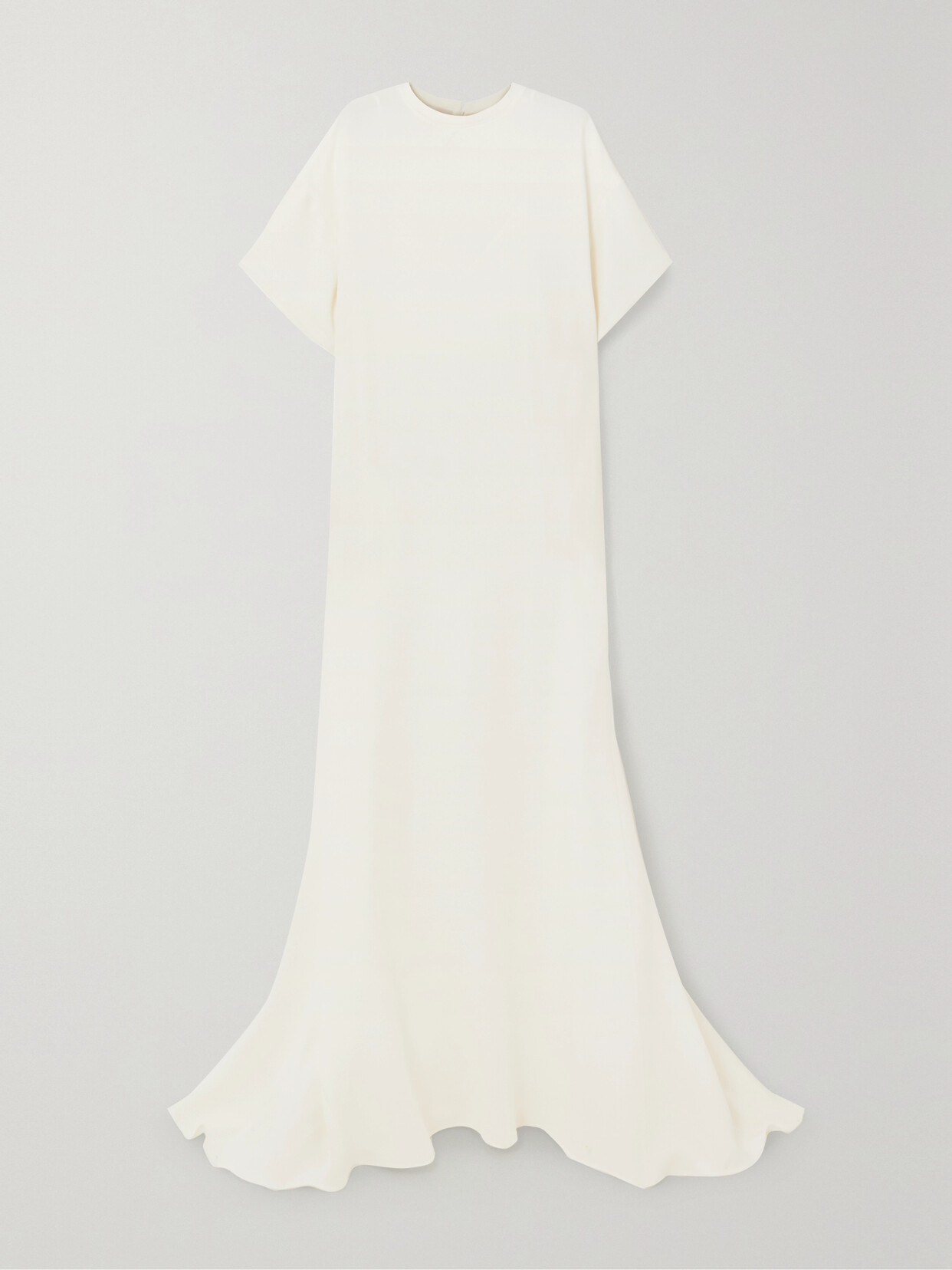 Valentino Silk-cady Gown In White