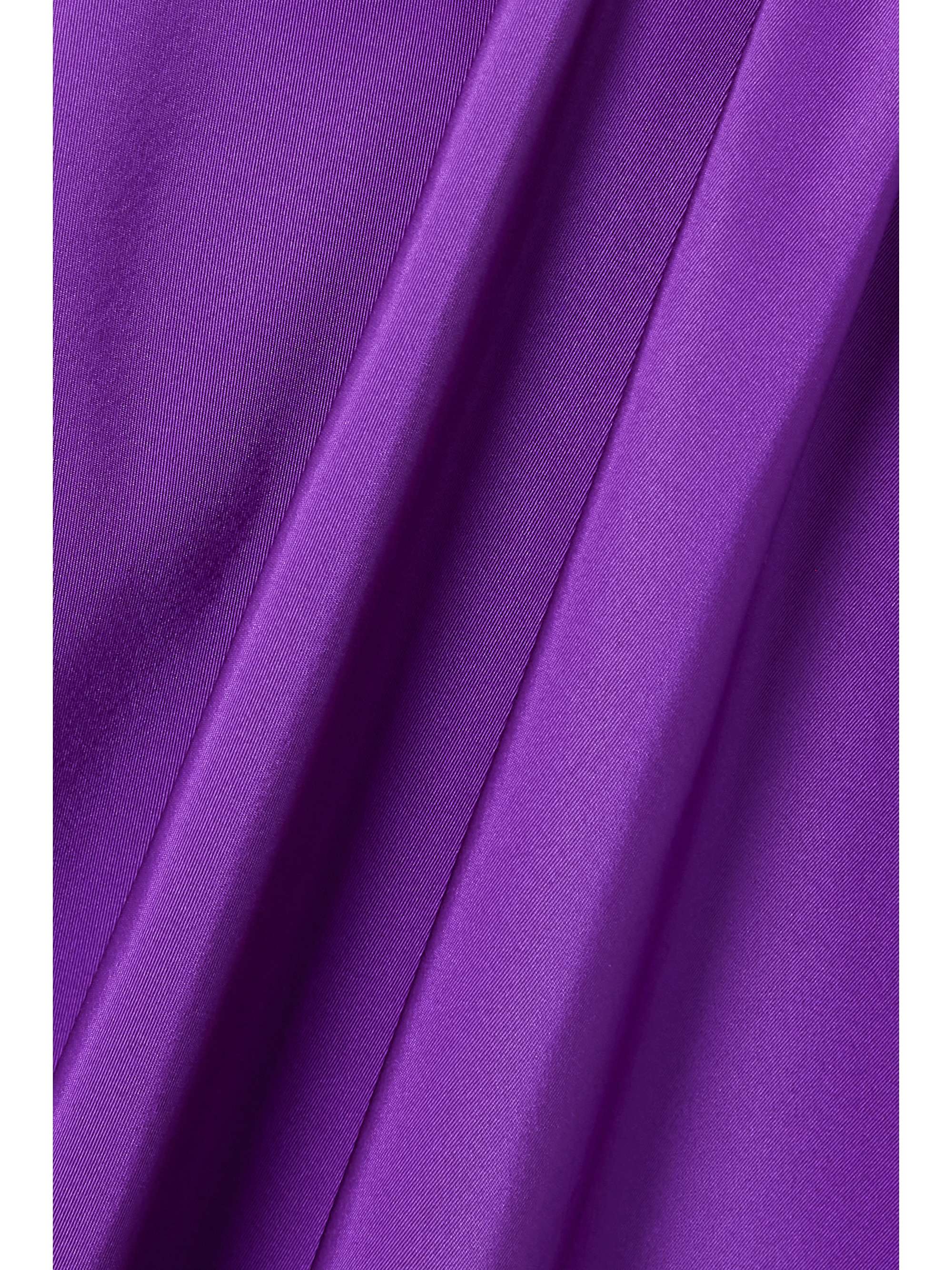 VALENTINO GARAVANI Gathered silk-faille maxi dress