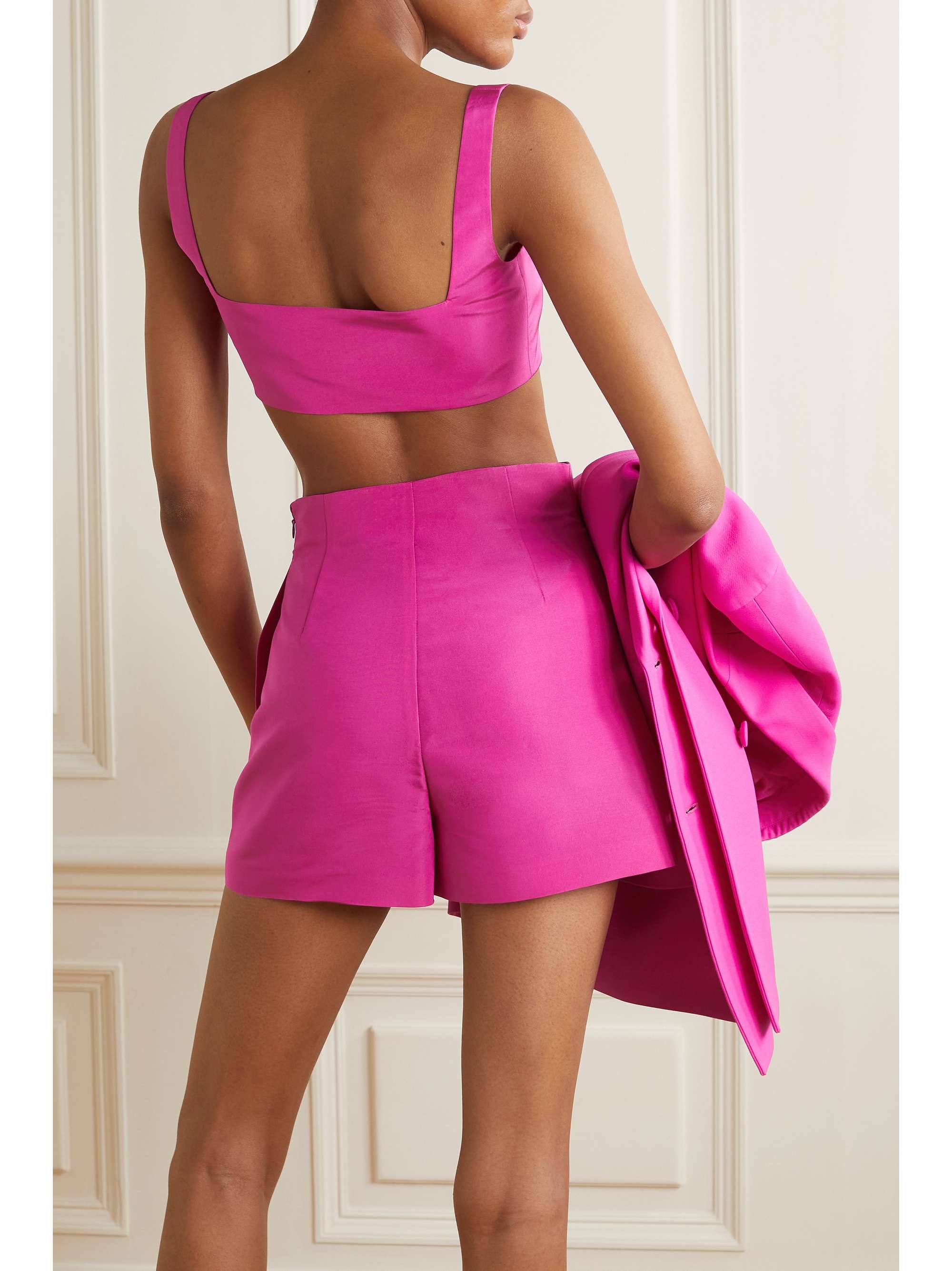 VALENTINO GARAVANI Silk-faille shorts