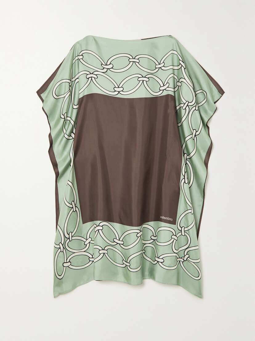 Valentino Garavani Chain 1967 Silk-twill Mini Dress