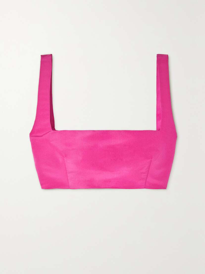Valentino Garavani Silk-faille Bralette