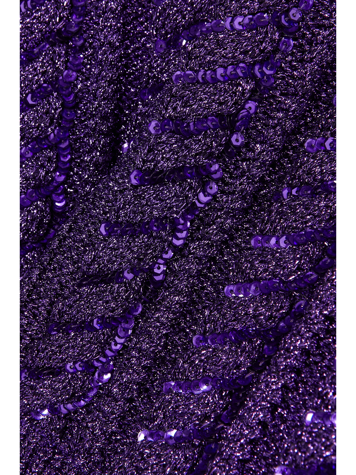 Garavani - Off-The-Shoulder Sequined Sweater