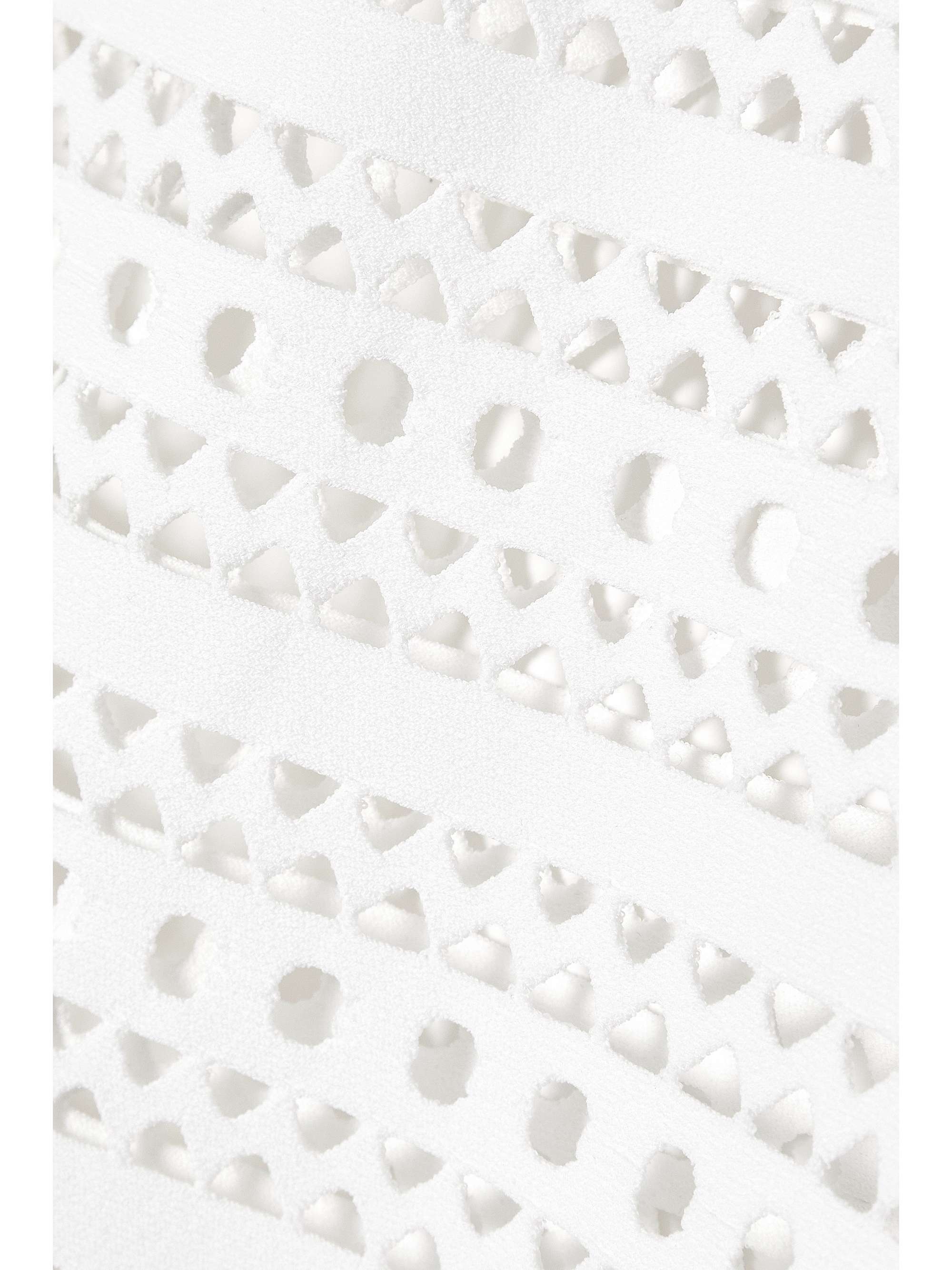 ALAÏA Off-the-shoulder laser-cut jersey top