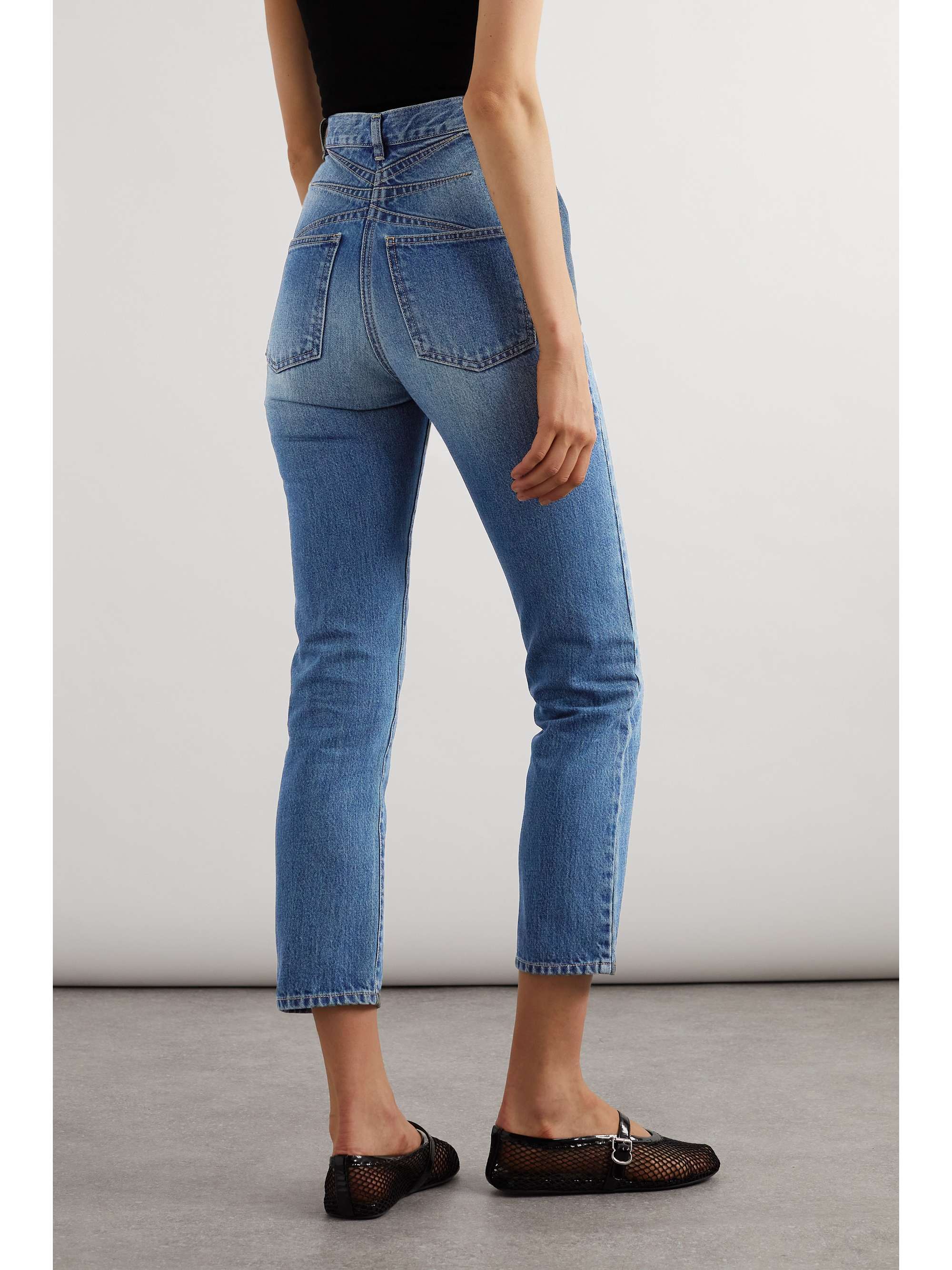 ALAÏA High-rise slim-leg jeans