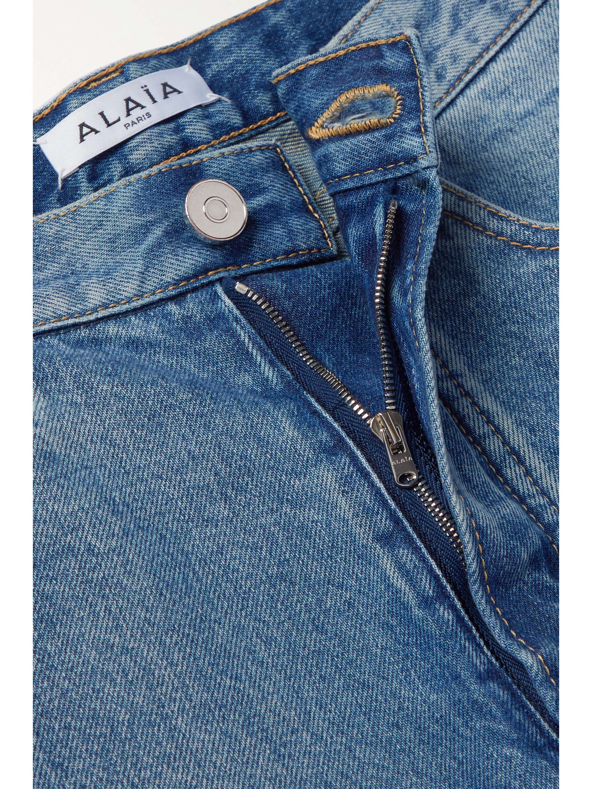ALAÏA High-rise slim-leg jeans