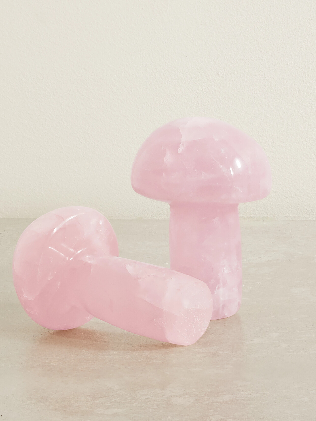 JIA JIA - Rose Quartz Mushrooms - Pink